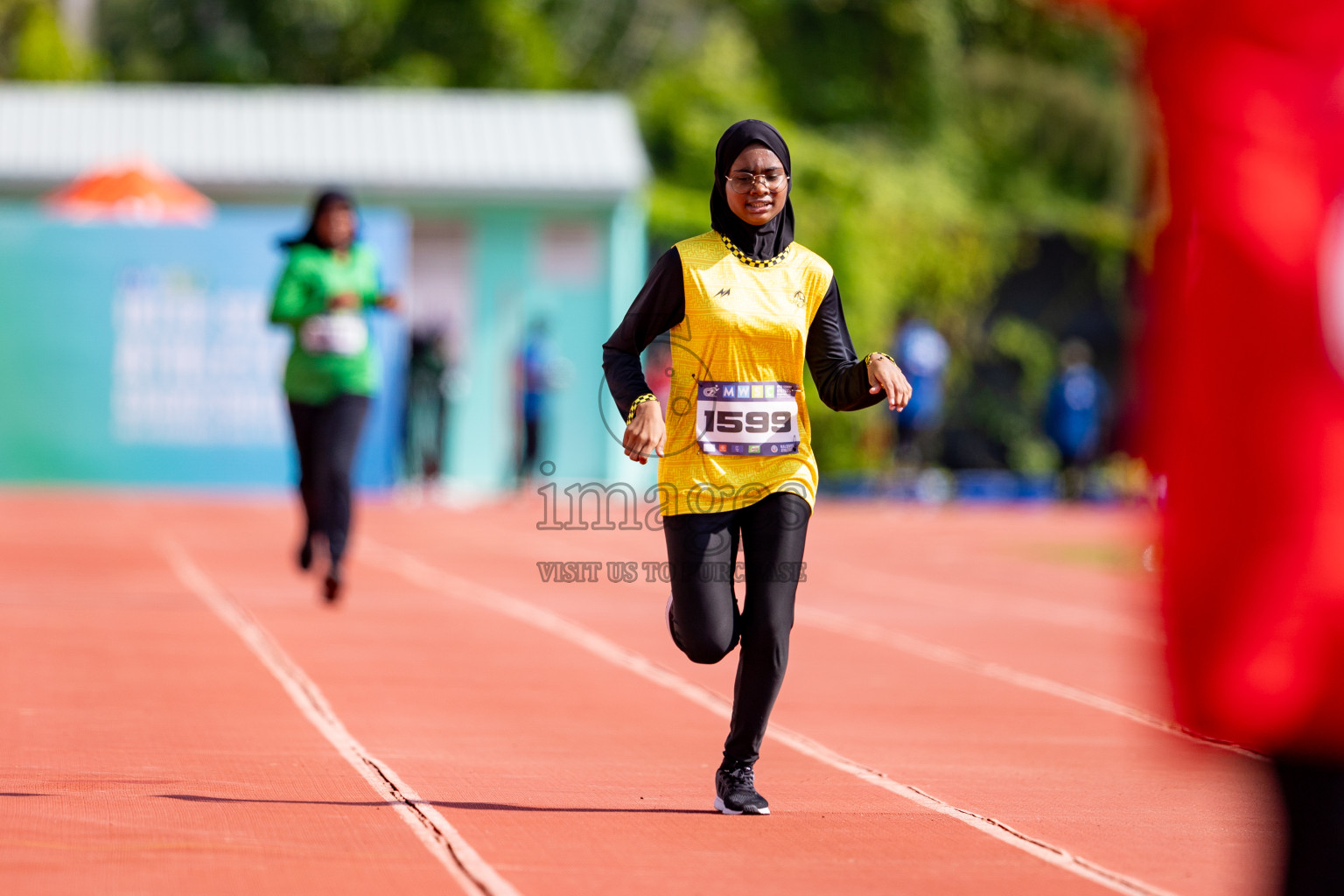 Day 3 of MWSC Interschool Athletics Championships 2024 held in Hulhumale Running Track, Hulhumale, Maldives on Monday, 11th November 2024. 
Photos by: Hassan Simah / Images.mv