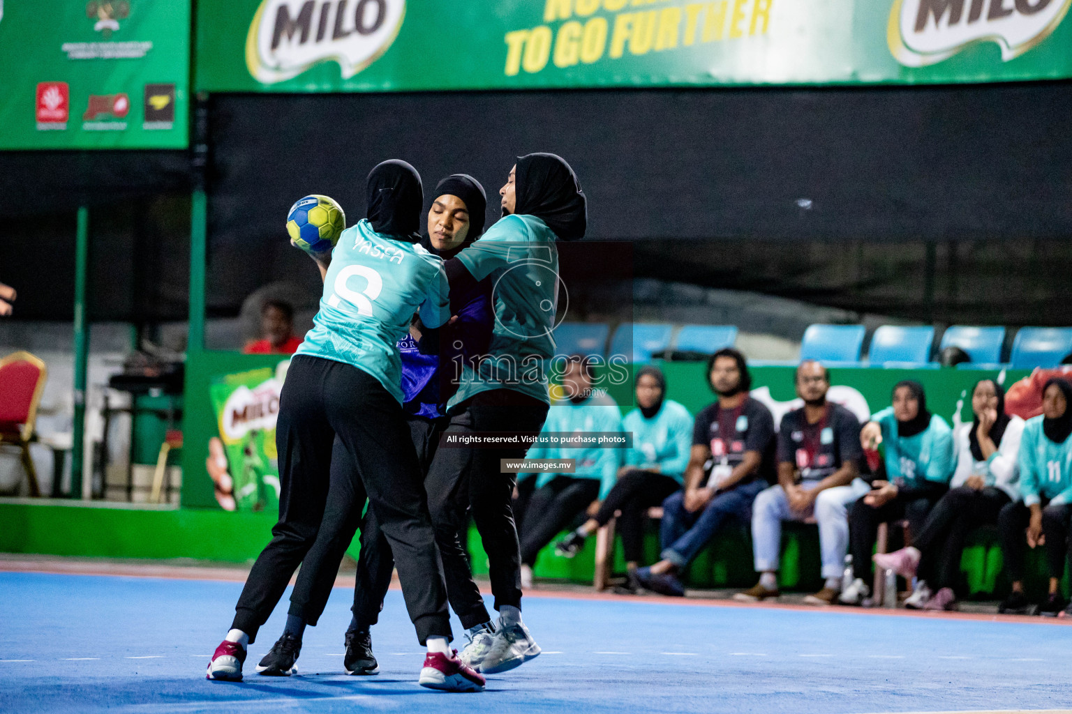 Day 8 of 7th Inter-Office/Company Handball Tournament 2023, held in Handball ground, Male', Maldives on Friday, 23rd September 2023 Photos: Hassan Simah/ Images.mv