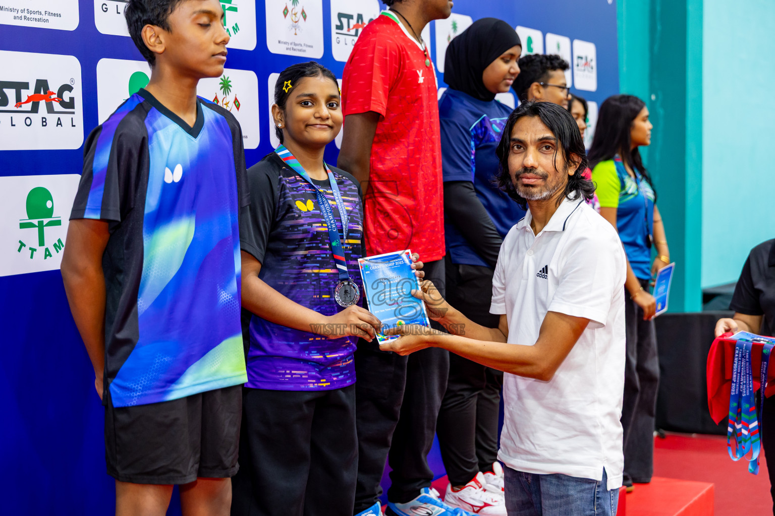 Finals of 30th Table Tennis Association Championship 2025 was held on Saturday, 20th September 2025 in Male' TT Hall, Male', Maldives. Photos: Nausham Waheed / images.mv