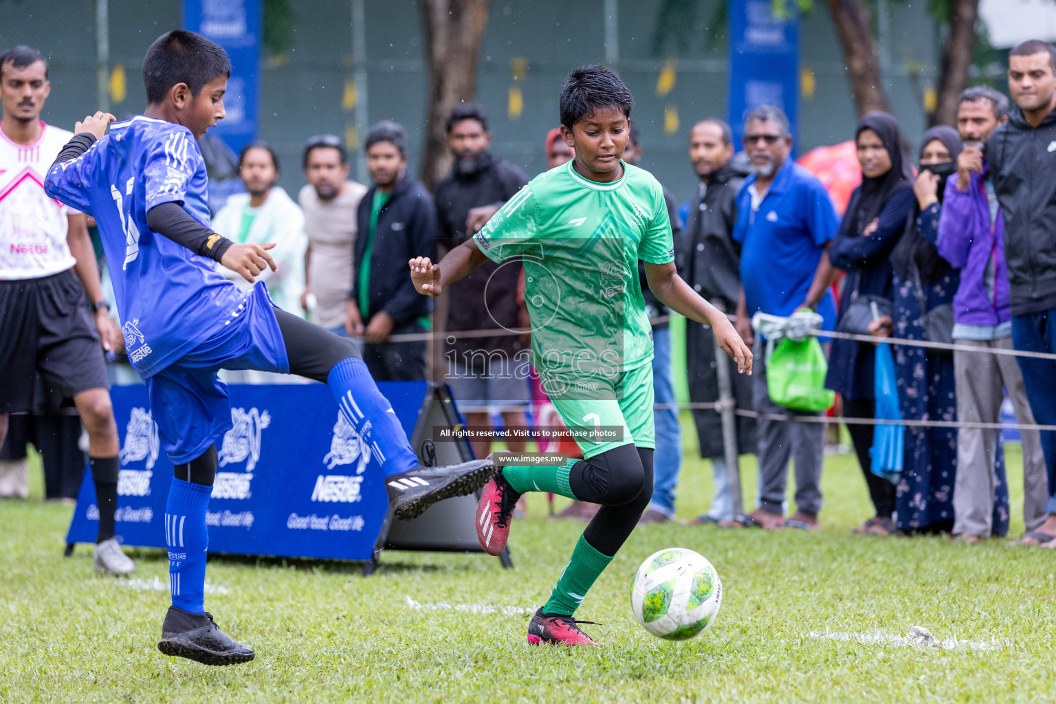 Day 2 of Nestle kids football fiesta, held in Henveyru Football Stadium, Male', Maldives on Thursday, 12th October 2023 Photos: Nausham Waheed/ Shuu Abdul Sattar Images.mv