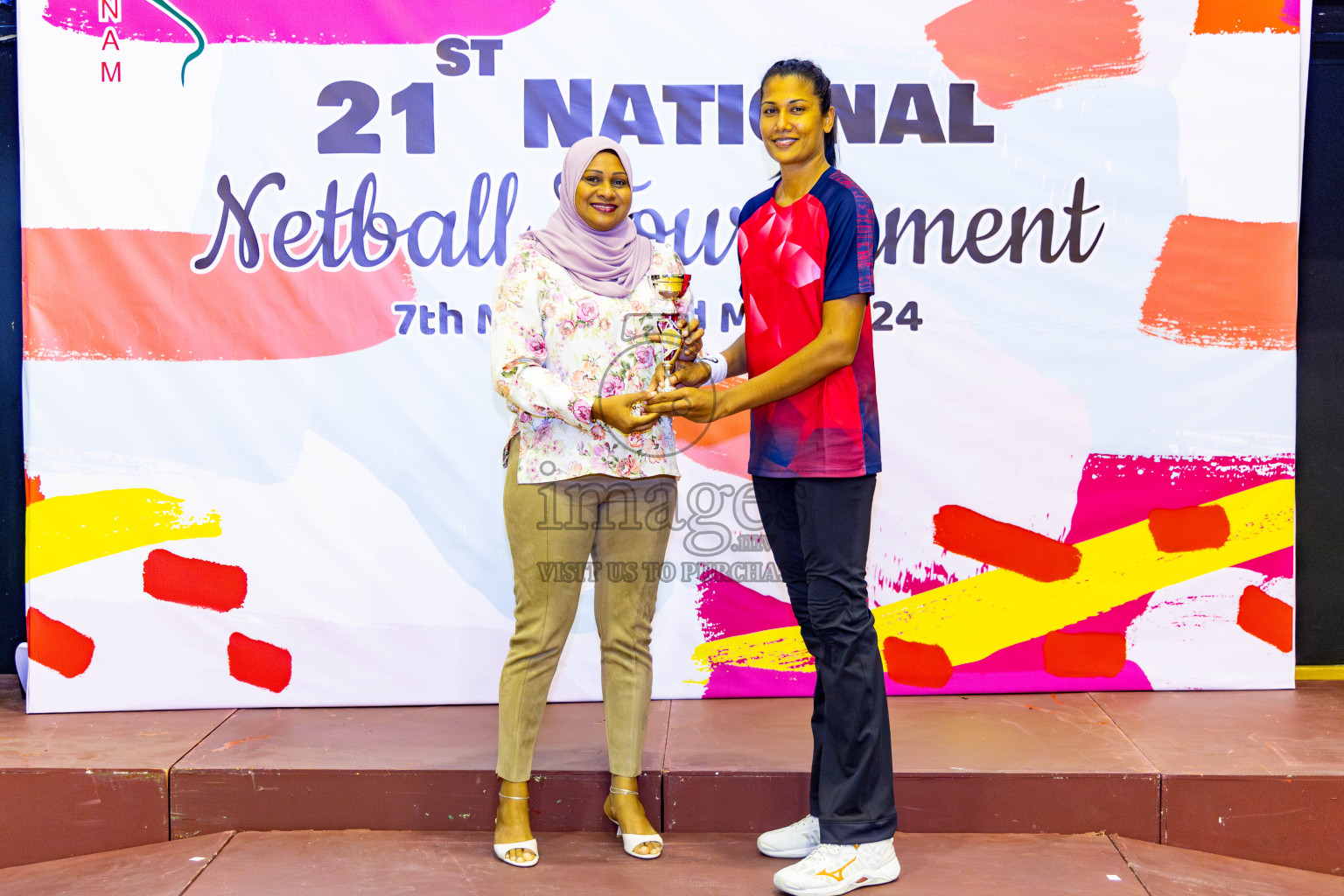 Club Matrix vs Club Green Streets in Final of 21st National Netball Tournament was held in Social Canter at Male', Maldives on Wednesday, 22nd May 2024. Photos: Nausham Waheed / images.mv