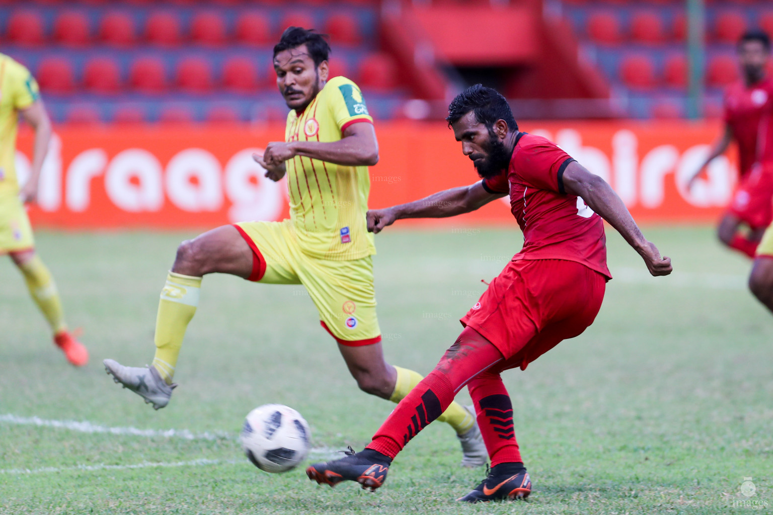 TC Sports Club vs Victory Sports Club in Dhiraagu Dhivehi Premier League 2018 in Male, Maldives, Monday  October 22, 2018. (Images.mv Photo/Suadh Abdul Sattar)