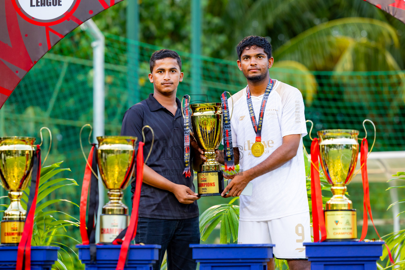 Barcelo vs Conrad in the Final of Resort League 2025 (Ari Zone) was held on Sunday, 28th June 2025 in Conrad Maldives Rangali Island, Alif Dhaalu Atoll, Maldives. Photos: Nausham Waheed / images.mv