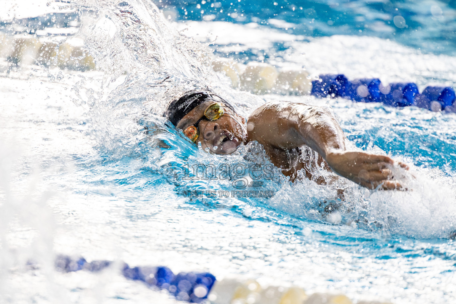 Day 6 of National Swimming Competition 2024 held in Hulhumale', Maldives on Wednesday, 18th December 2024. 
Photos: Hassan Simah / images.mv