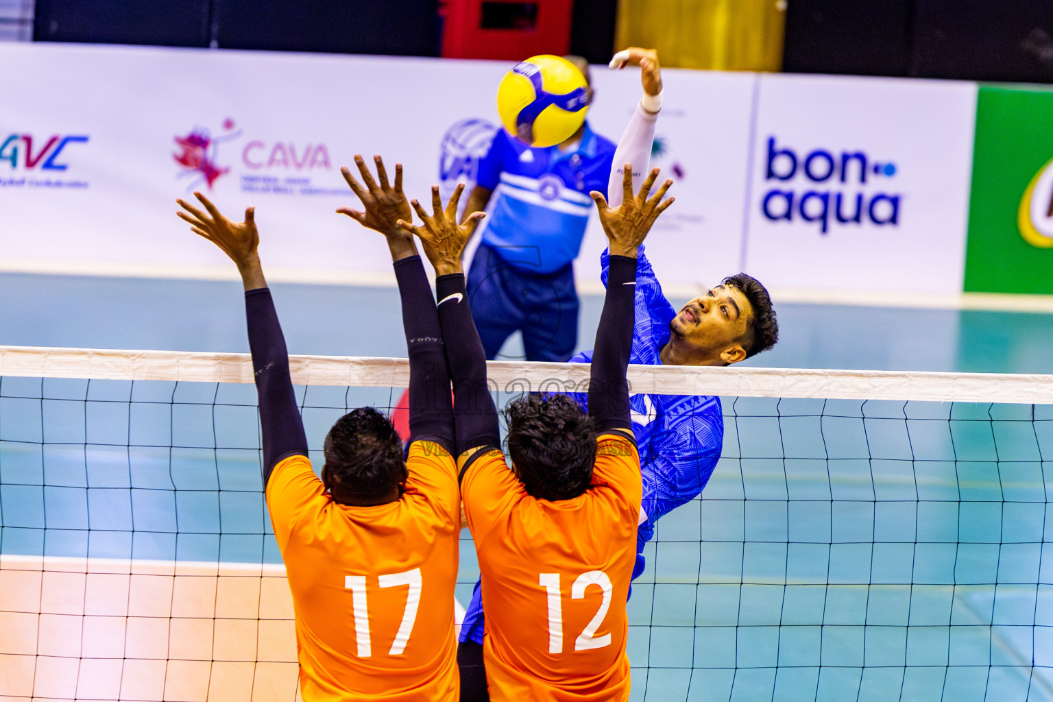 Sports Club City vs Police Club in Day 3 of MILO VAM Cup 2024 Men's Division was held in Social Center Indoor Hall on Wednesday, 30th October 2024. Photos: Nausham Waheed / images.mv