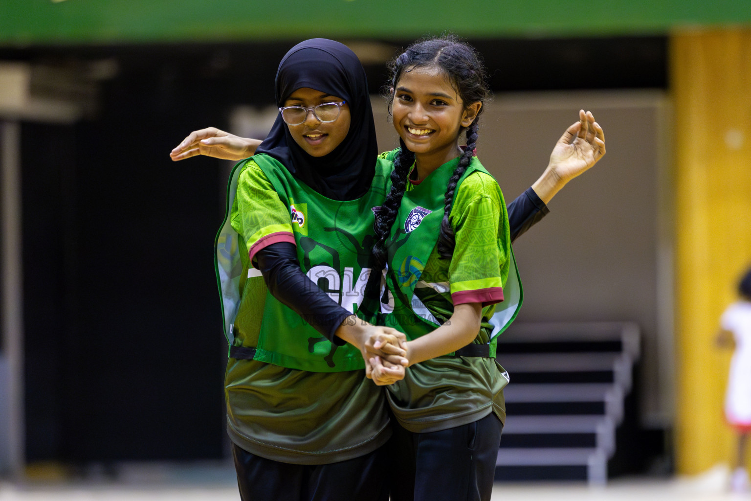 Young netter A vd Fionti sports academy in Day 3 of 3rd Netball Junior Championship, held at Social Center on Wednesday 22nd January 2025 . Photos: Shuu Abdul Sattar / images.mv