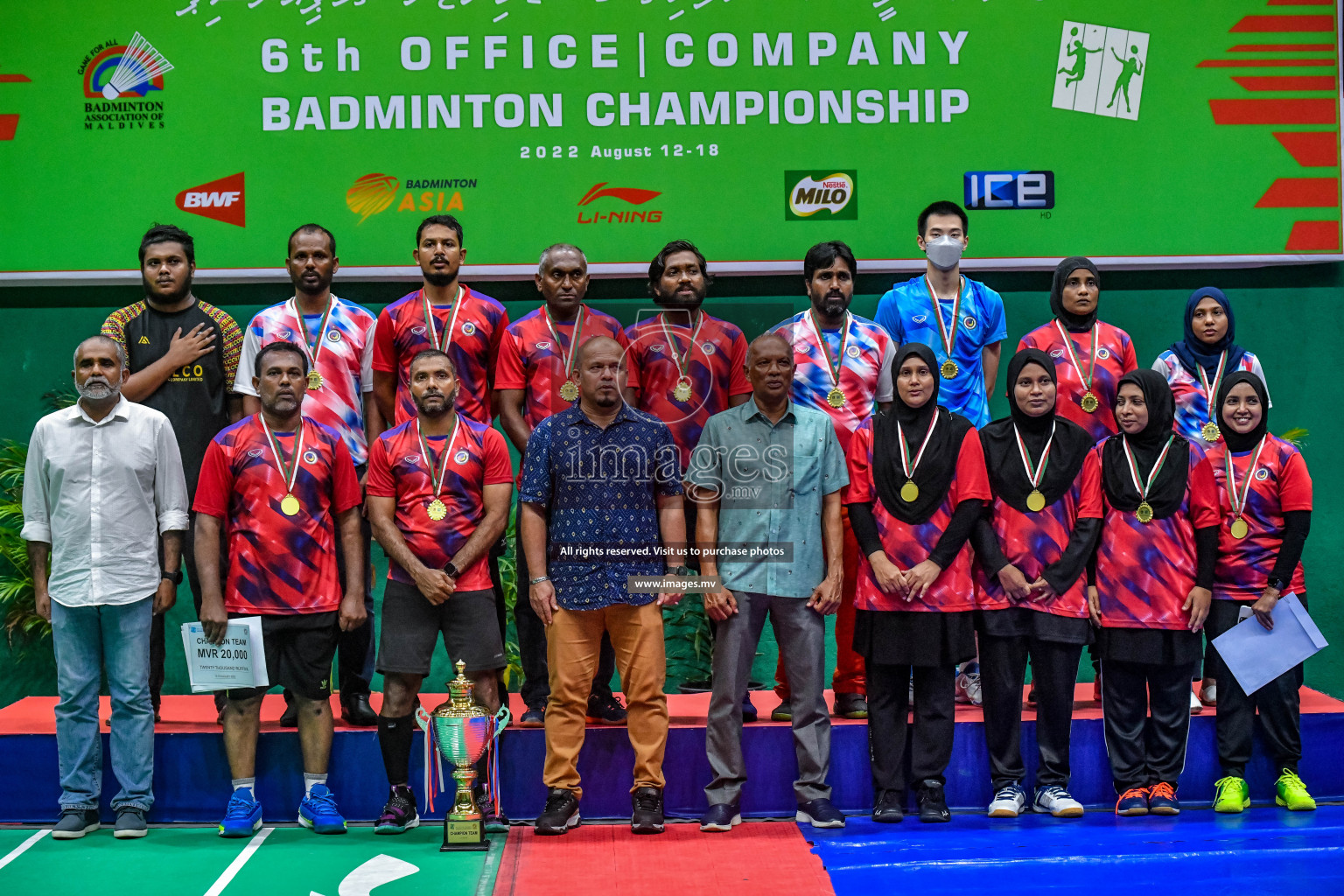 Final of 6th Office Company Badmintion Championship held in Male', Maldives Photos: Nausham Waheed / Images.mv