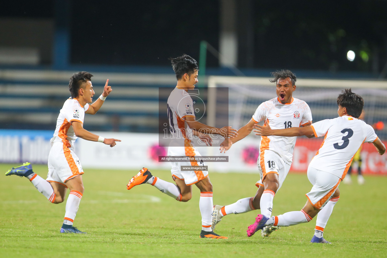 Bhutan vs Bangladesh in SAFF Championship 2023 held in Sree Kanteerava Stadium, Bengaluru, India, on Wednesday, 28th June 2023. Photos: Hassan Simah / images.mv