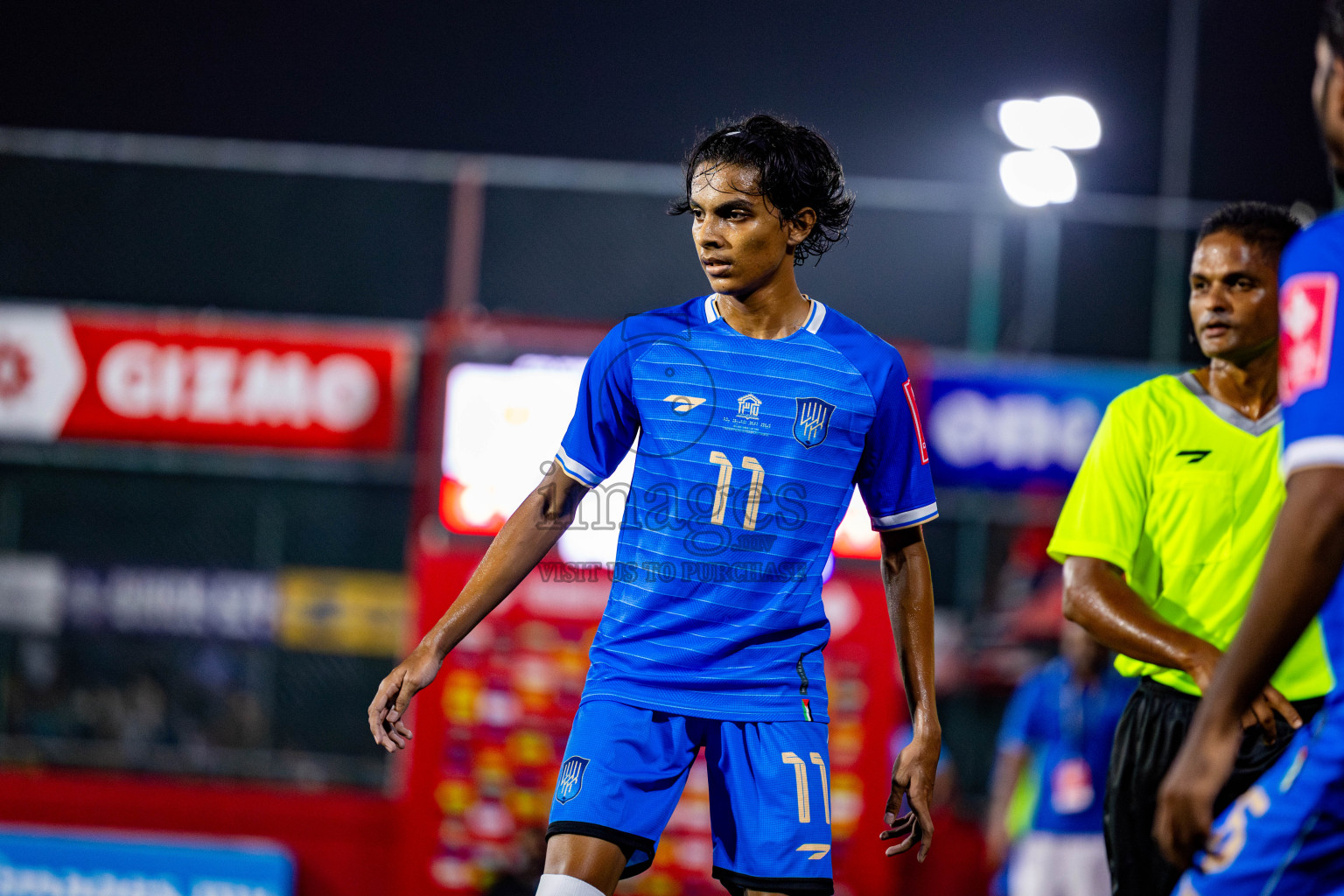 Lh Naifaru vs Lh Kurendhoo in Lhaviyani Atoll Finals Day 26 of Golden Futsal Challenge 2025 was held on Thursday , 30th January 2025, in Hulhumale', Maldives. Photos: Nausham Waheed / images.mv