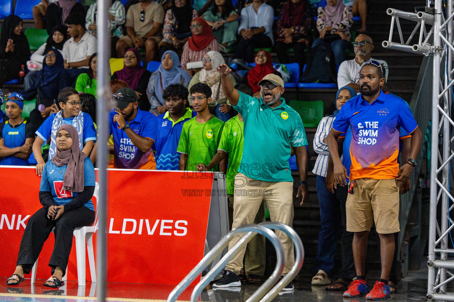 Day 4 of National Swimming Competition 2024 held in Hulhumale', Maldives on Monday, 16th December 2024. 
Photos: Hassan Simah / images.mv