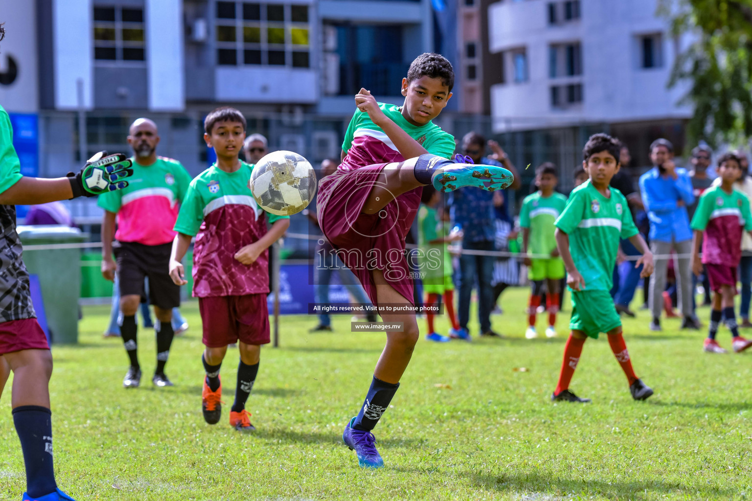 Day 1 of Milo Kids Football Fiesta 2022 was held in Male', Maldives on 19th October 2022. Photos: Nausham Waheed/ images.mv