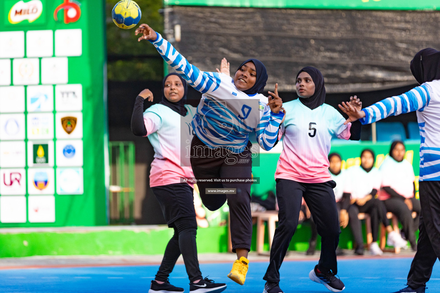 Day 2 of 7th Inter-Office/Company Handball Tournament 2023, held in Handball ground, Male', Maldives on Saturday, 17th September 2023 Photos: Nausham Waheed/ Images.mv