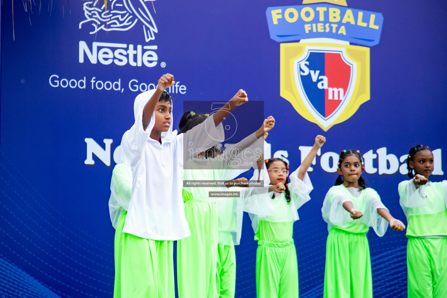 Draw Ceremony of Nestle' Kids Football Fiesta 2023 held in Artificial Beach, Male', Maldives on Saturday, 7th October 2023