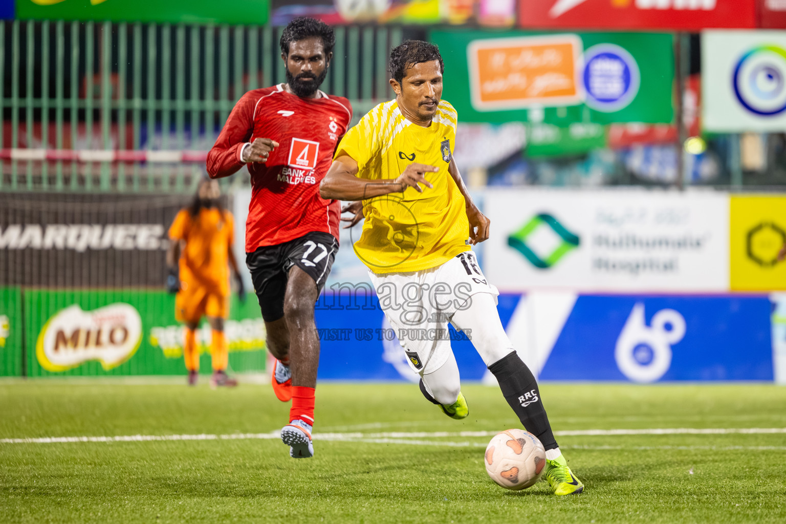 RRC vs United BML in Day 13 of Club Maldives Cup 2025 was held in Rehendhi Futsal Ground, Hulhumale', Maldives on Monday, 13th October 2025. 
Photos: Mohamed Mahfooz Moosa / images.mv
