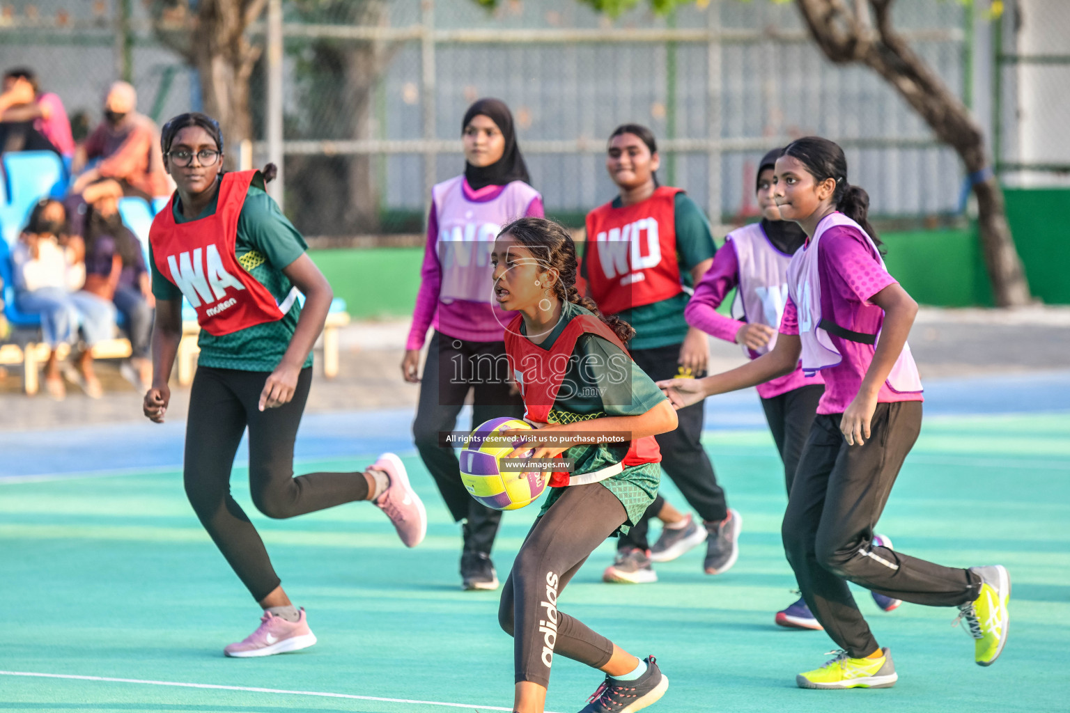 Day 5 of Junior Netball Championship 2022 on 9th March 2022 held in Male', Maldives. Photos by Nausham Waheed