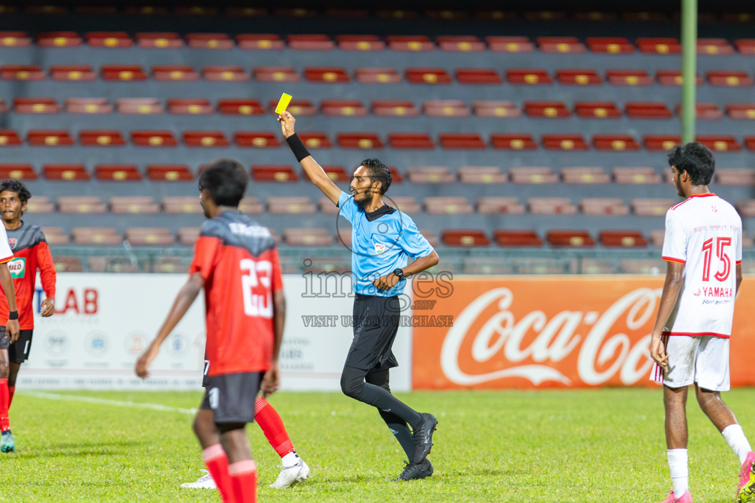 TC Sports Club vs Buru Sports Club in Under 19 Youth Championship 2024 was held at National Stadium in Male', Maldives on Wednesday, 12th June 2024. Photos: Mohamed Mahfooz Moosa / images.mv