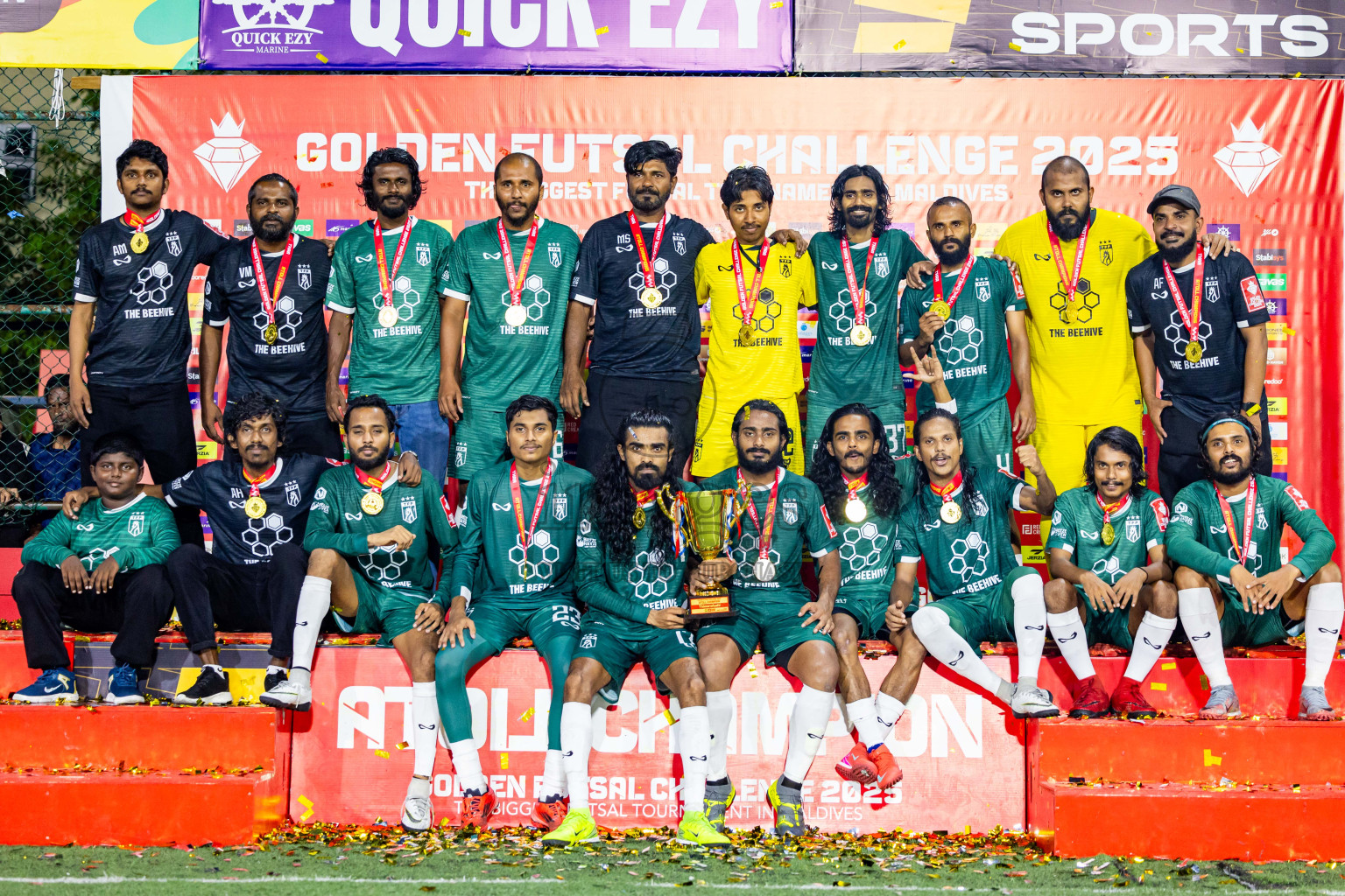 Th Thimarafushi vs Th Hirilandhoo in Thaa Atoll Finals Day 26 of Golden Futsal Challenge 2025 was held on Thursday , 30th January 2025, in Hulhumale', Maldives. Photos: Nausham Waheed / images.mv