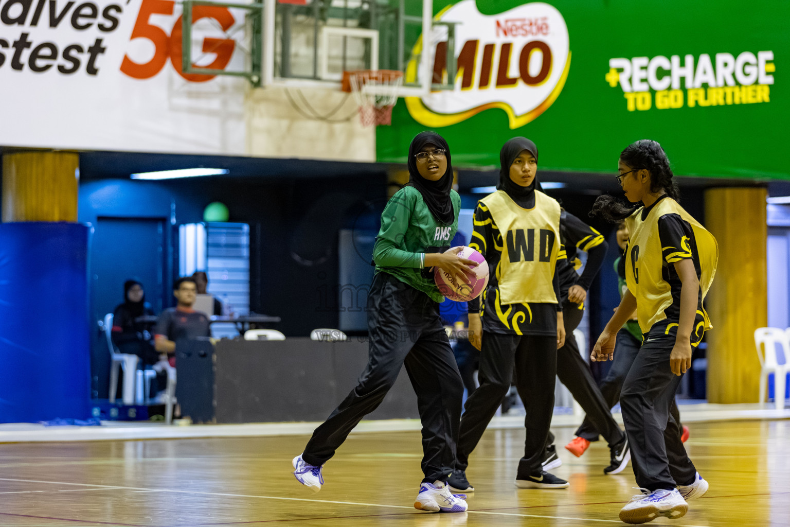 Day 8 of 26th Inter-School Netball Tournament 2025 was held in Social Center Indoor Hall on Sunday, 26th October 2025. Photos: Hassan Simah / images.mv