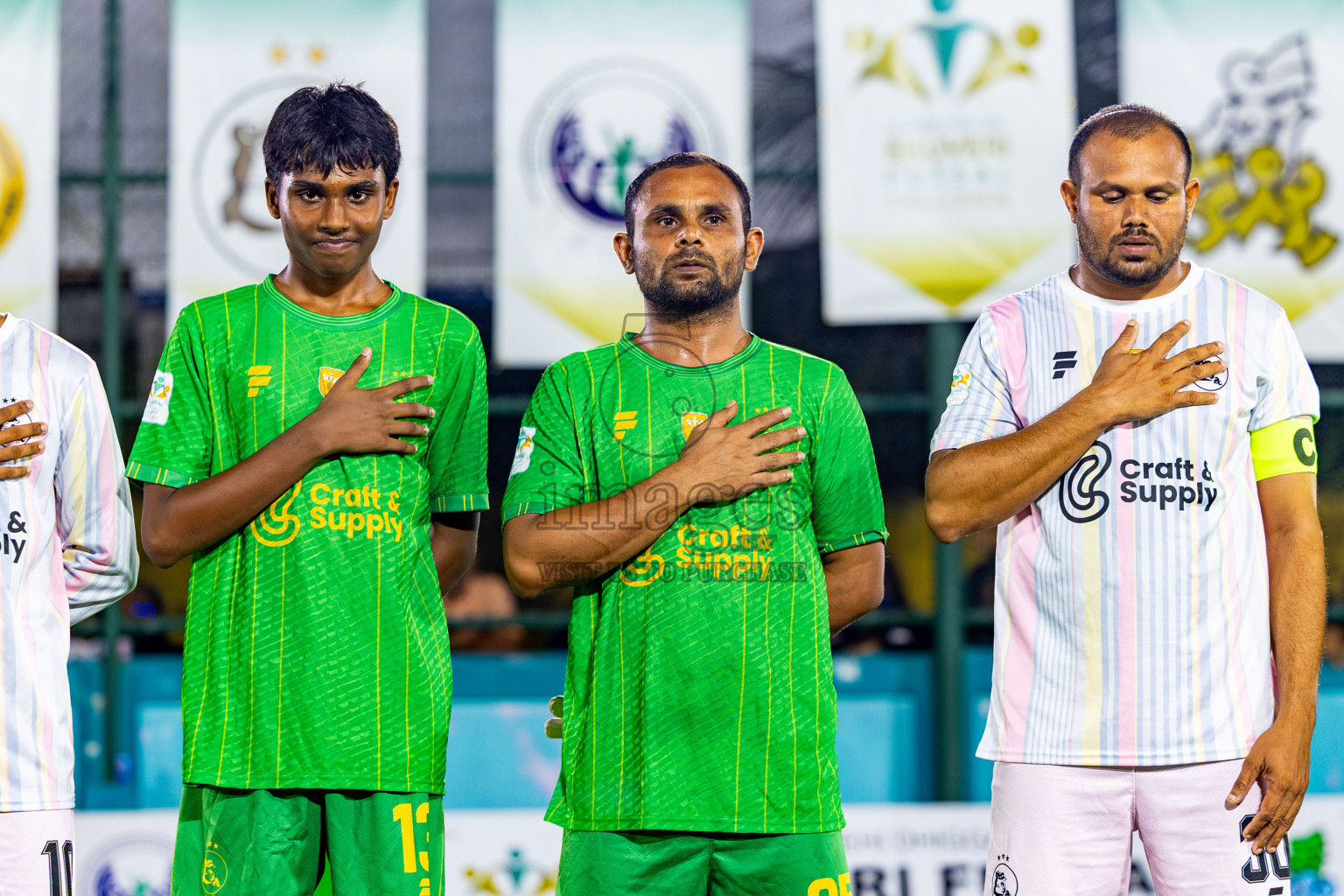 Ifhaams vs J Kovi Goani in Day 1 of Laamehi Dhiggaru Ekuveri Futsal Challenge 2025 was held on Thursday, 24th July 2025, at Dhiggaru Futsal Ground, Dhiggaru, Maldives Photos: Nausham Waheed / images.mv