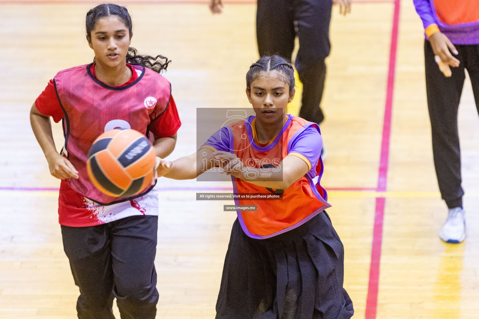 Final of 24th Interschool Netball Tournament 2023 was held in Social Center, Male', Maldives on 7th November 2023. Photos: Nausham Waheed / images.mv