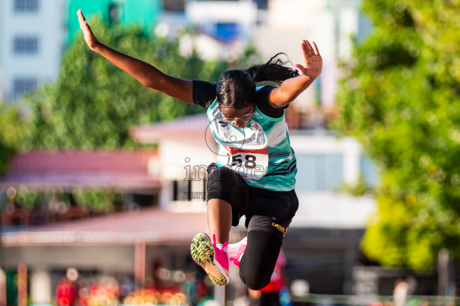 Day 2 of Inter-school Athletics Championship 2025 held in Ekuveni Synthetic Track, Male', Maldives on Tuesday, 07th October 2025. Photos by: Riza / Images.mv