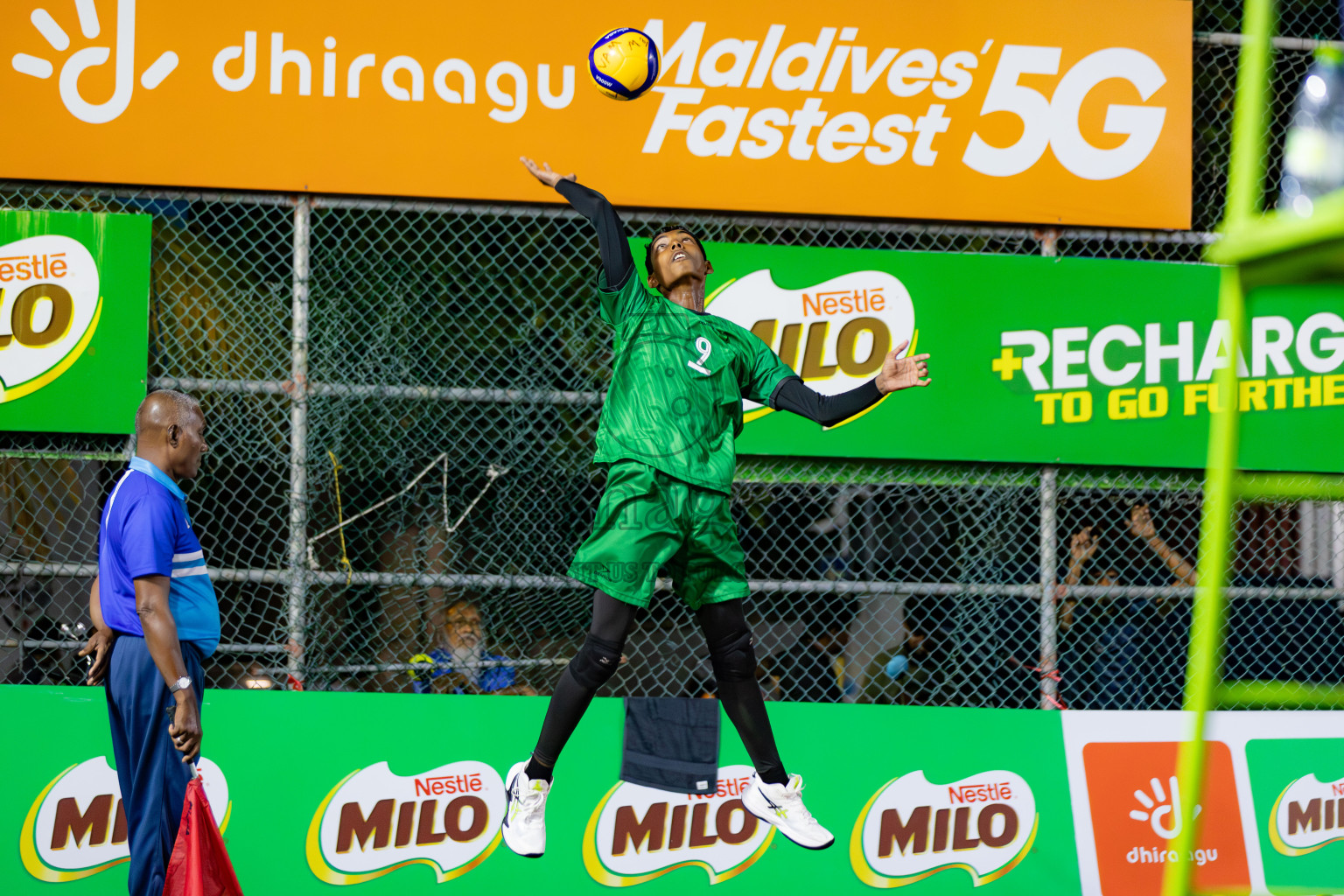 Semi Finals of Milo National Junior Volleyball Championship 2025 Day 5 was held on Thursday, 27th November 2025 at Ekuveni Turf Court Male', Maldives. Photos: Areef Adam / images.mv