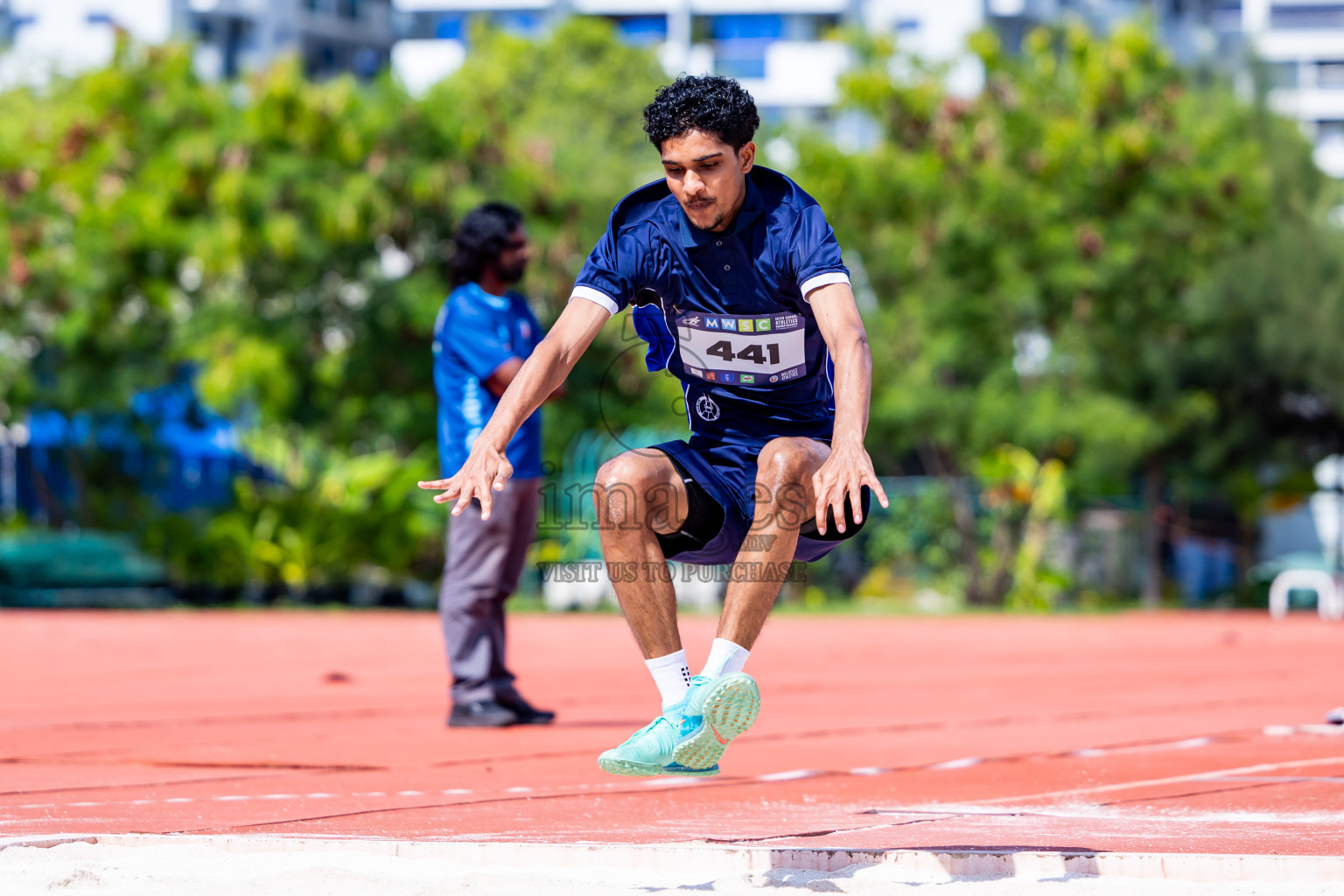 Day 3 of MWSC Interschool Athletics Championships 2024 held in Hulhumale Running Track, Hulhumale, Maldives on Monday, 11th November 2024. Photos by:  Nausham Waheed / Images.mv