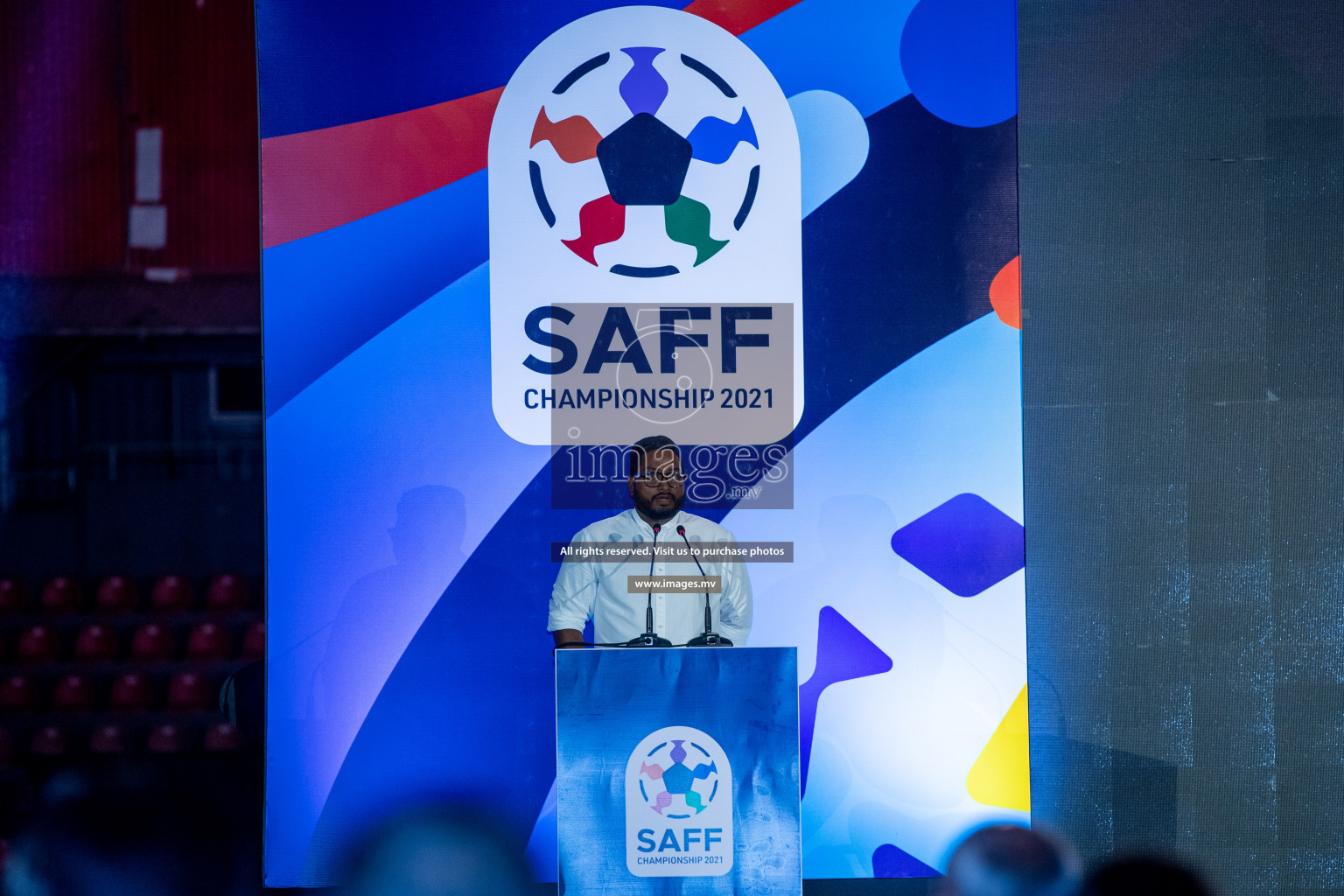 SAFF Championship 2021 Launching event was held in National Stadium, Male', Maldives on Sunday, 12th September 2021. Photos: Ismail Thoriq / images.mv