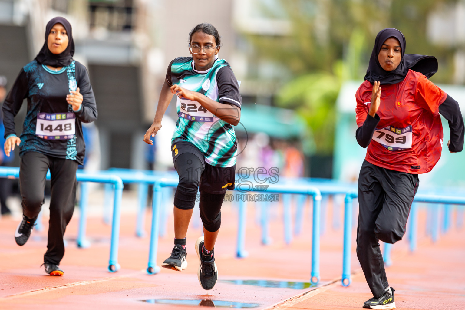 Day 2 of MWSC Interschool Athletics Championships 2024 held in Hulhumale Running Track, Hulhumale, Maldives on Sunday, 10th November 2024.
Photos by: Ismail Thoriq / Images.mv