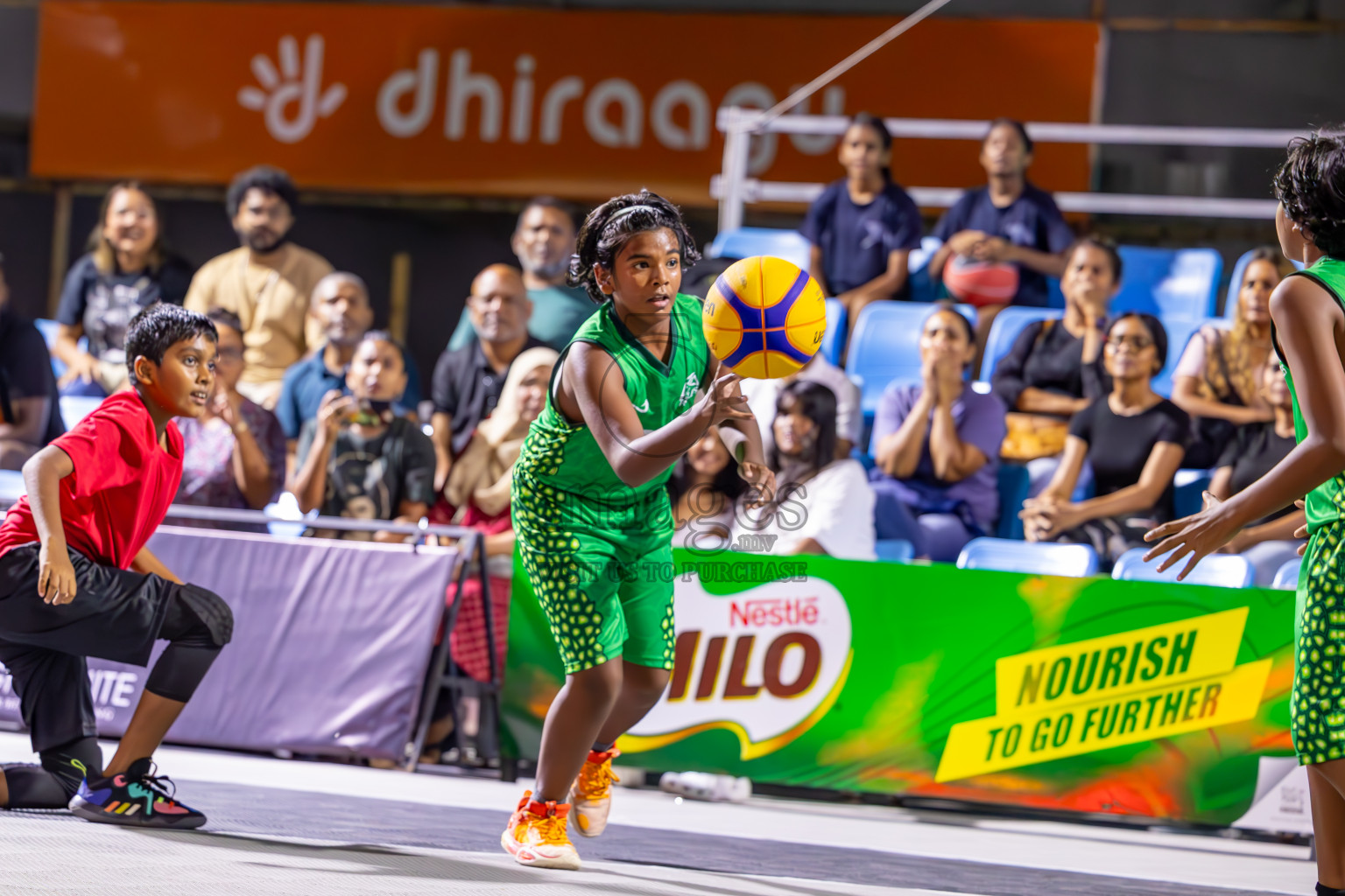 Day 3 of MILO Ramadan 3x3 Challenge 2024 was held in Ekuveni Outdoor Basketball Court at Male', Maldives on Thursday, 14th March 2024.
Photos: Ismail Thoriq / images.mv