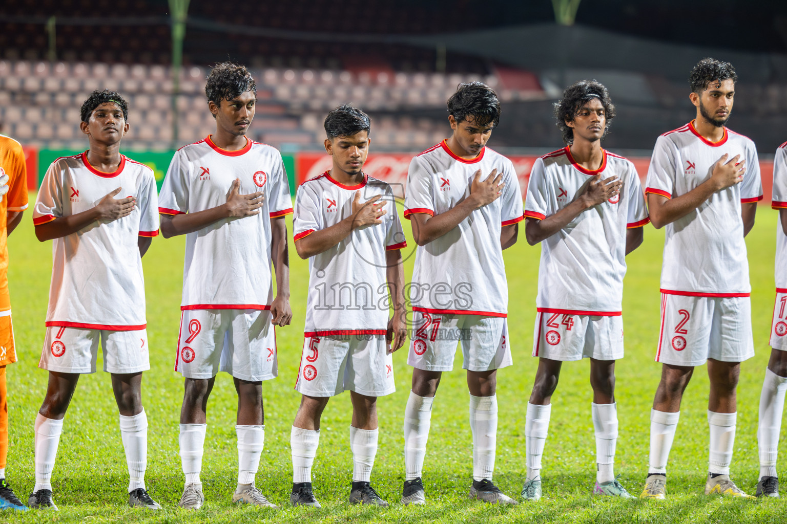 TC Sports Club vs Buru Sports Club in Under 19 Youth Championship 2024 was held at National Stadium in Male', Maldives on Wednesday, 12th June 2024. Photos: Mohamed Mahfooz Moosa / images.mv