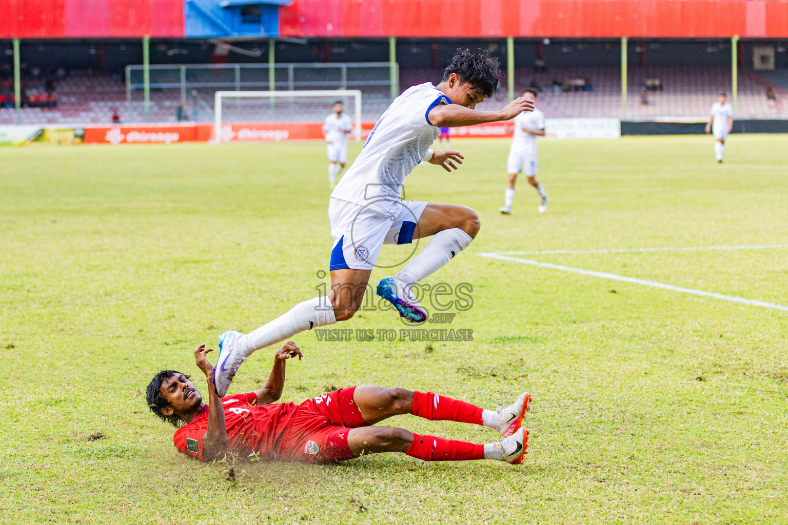 Maldives vs Philippines in AFC Asian Cup Qualifies held in National Football Stadium, Male', Maldives on Tuesday, 18th November 2025. Photos: Areef Adam / Images.mv