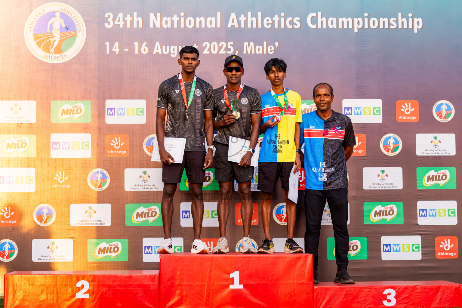 Day 2 of National Athletics Championship 2025 was held at Ekuveni Running Ground in Male', Maldives on Friday, 15th August 2025. Photos: Nausham Waheed  / images.mv