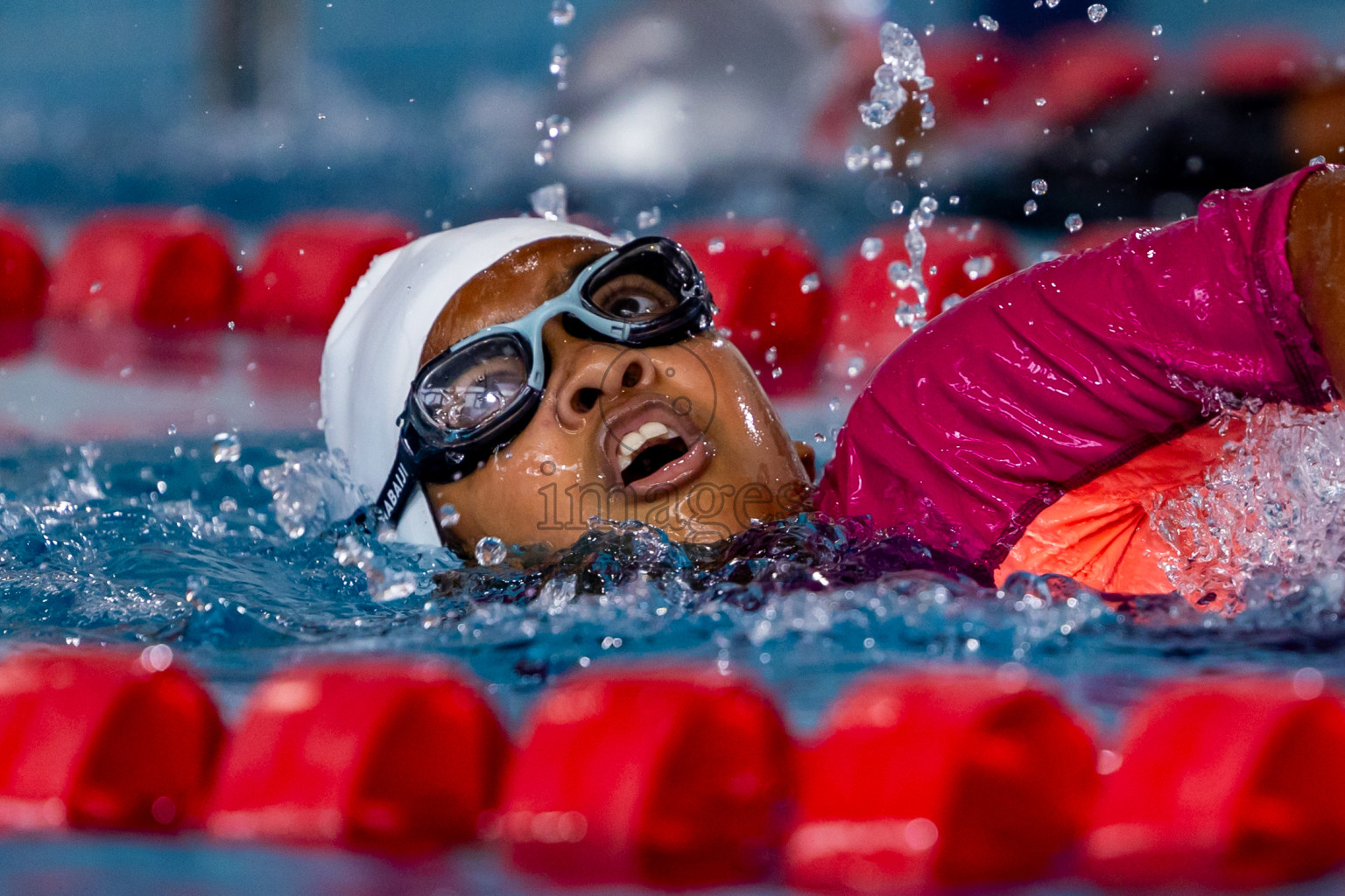 Day 3 of 20th BMLInter-school Swimming Competition 2024 held in Hulhumale', Maldives on Monday, 14th October 2024. Photos: Nausham Waheed / images.mv