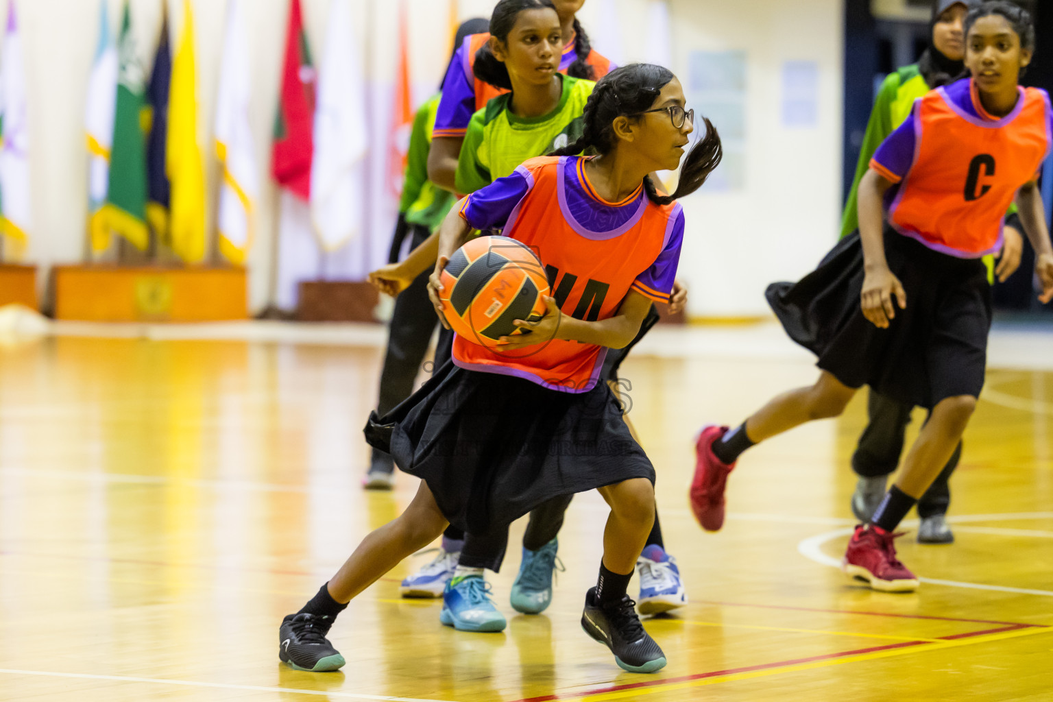 Day 14 of 25th Inter-School Netball Tournament was held in Social Center at Male', Maldives on Sunday, 25th August 2024. Photos: Hasni / images.mv