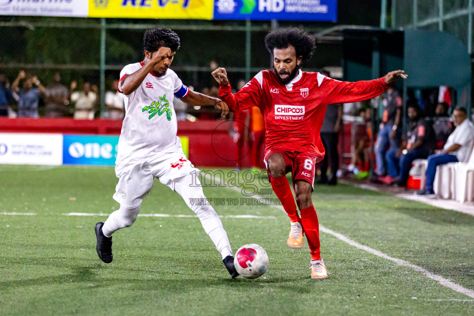 Th. Vilufushi  VS  Th. Gaadhiffushi in Day 20 of Golden Futsal Challenge 2024 was held on Saturday , 3rd February 2024 in Hulhumale', Maldives Photos: Nausham Waheed / images.mv