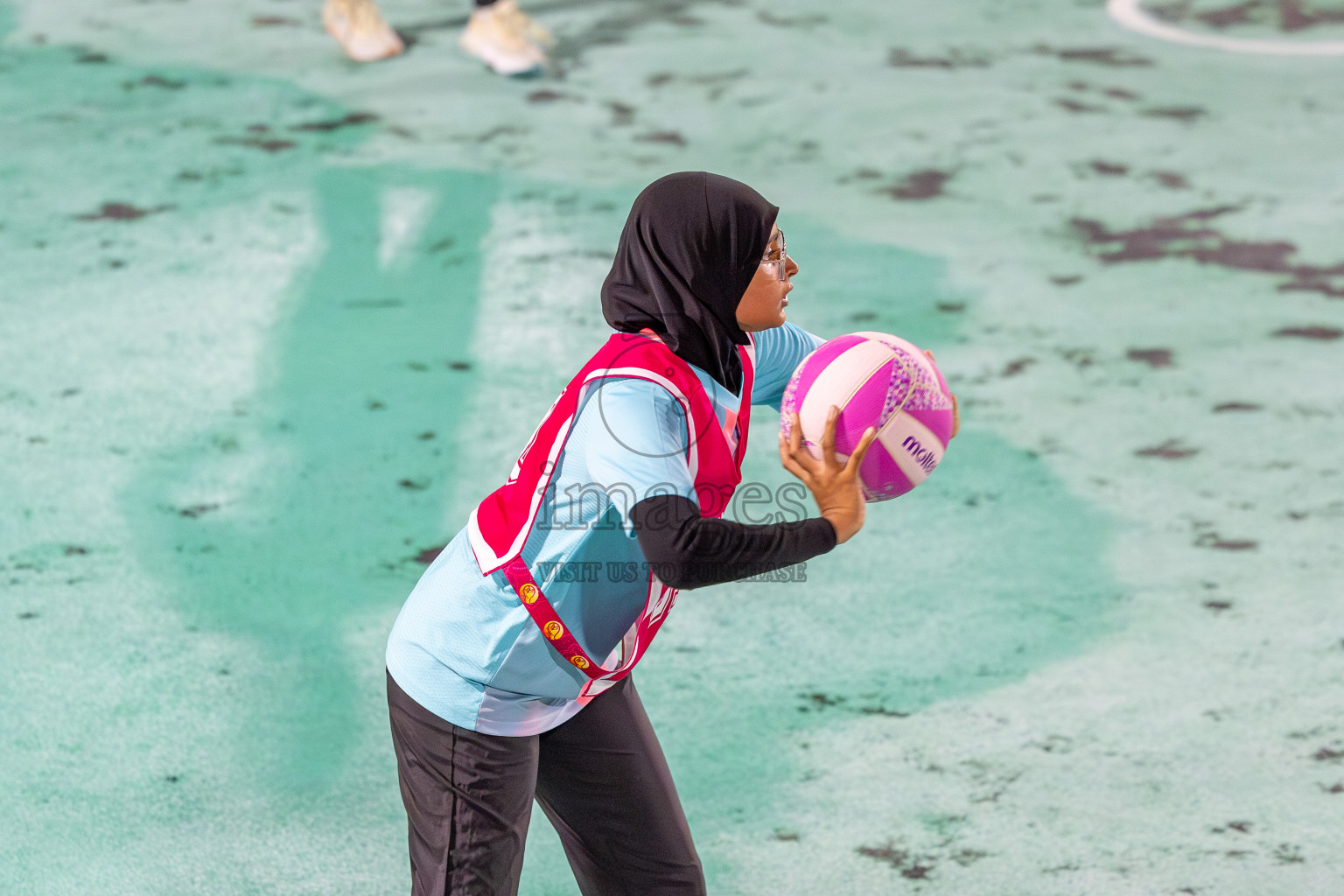 KYRC vs Youth United Sports Club in Division 1 of of National Netball Tournament 2025 held in Ekuveni Netball Court at Male', Maldives on Thursday, 22nd May 2025. Photos: Mohamed Mahfooz Moosa / images.mv