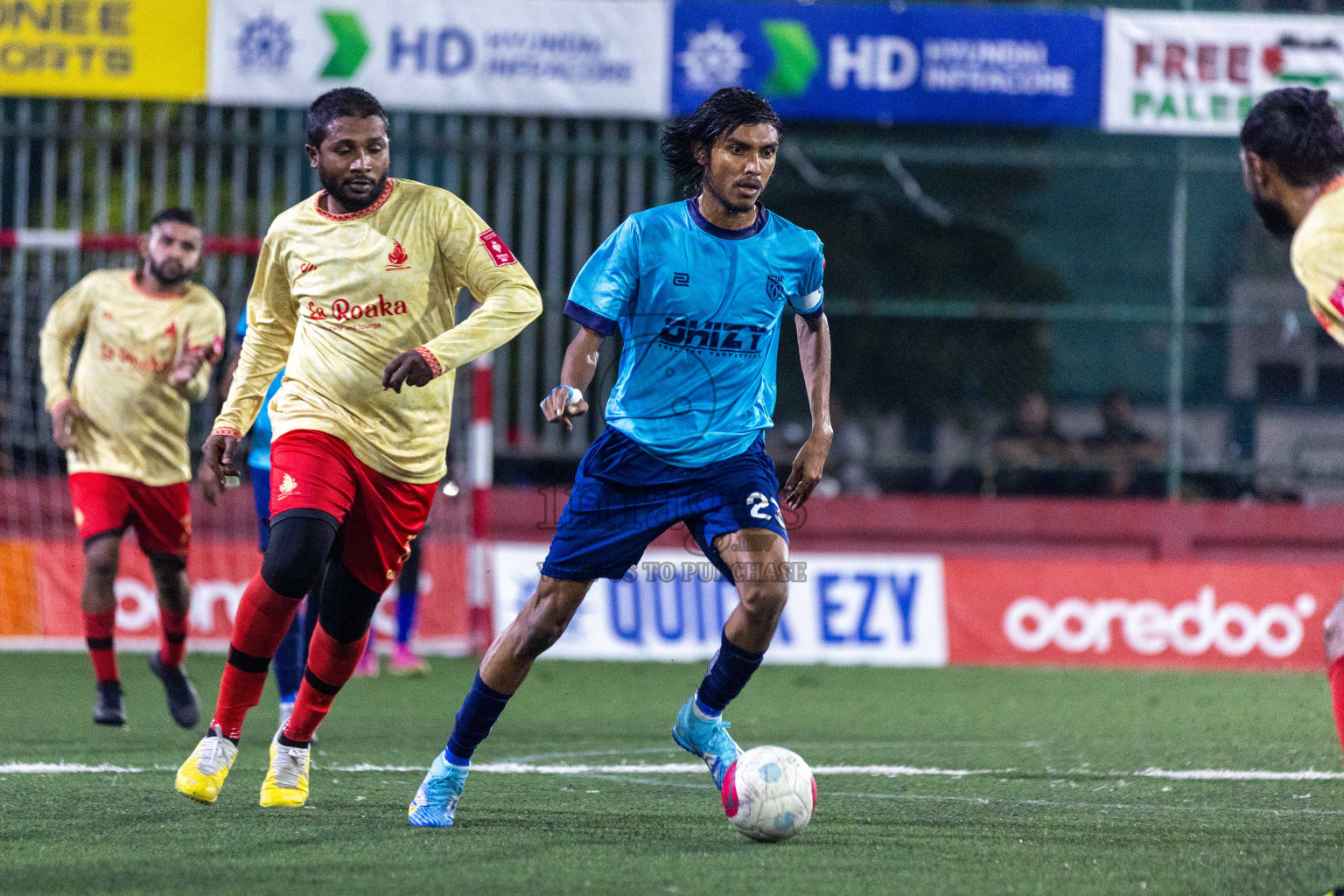 L Mundoo vs L Maamendhoo in Day 16 of Golden Futsal Challenge 2024 was held on Tuesday, 30th January 2024, in Hulhumale', Maldives Photos: Nausham Waheed / images.mv