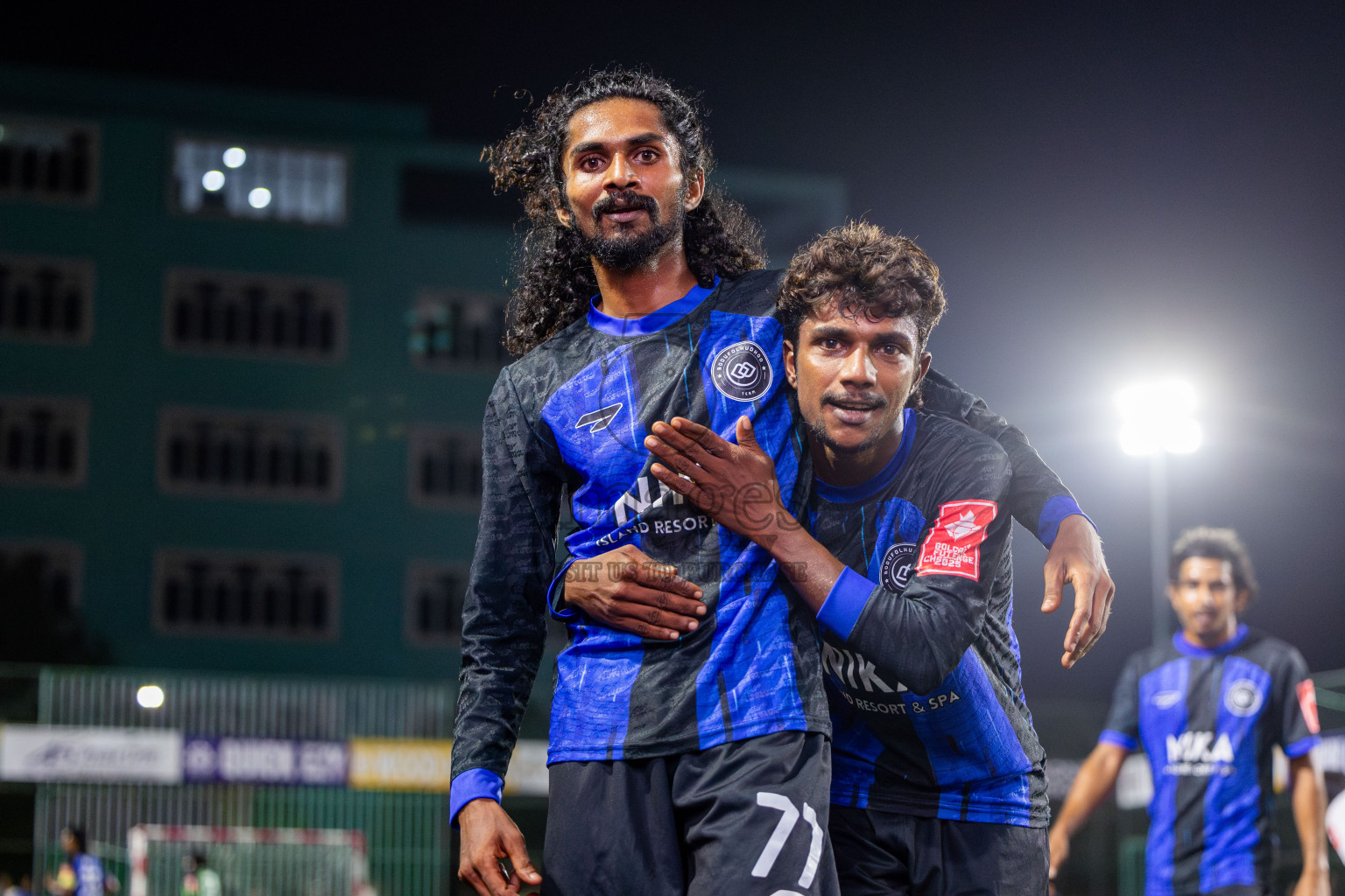 AA Bodufolhudhoo vs AA Thoddoo in Day 15 of Golden Futsal Challenge 2025 was held on Sunday, 19th January 2025, in Hulhumale', Maldives. Photos: Nausham Waheed / images.mv