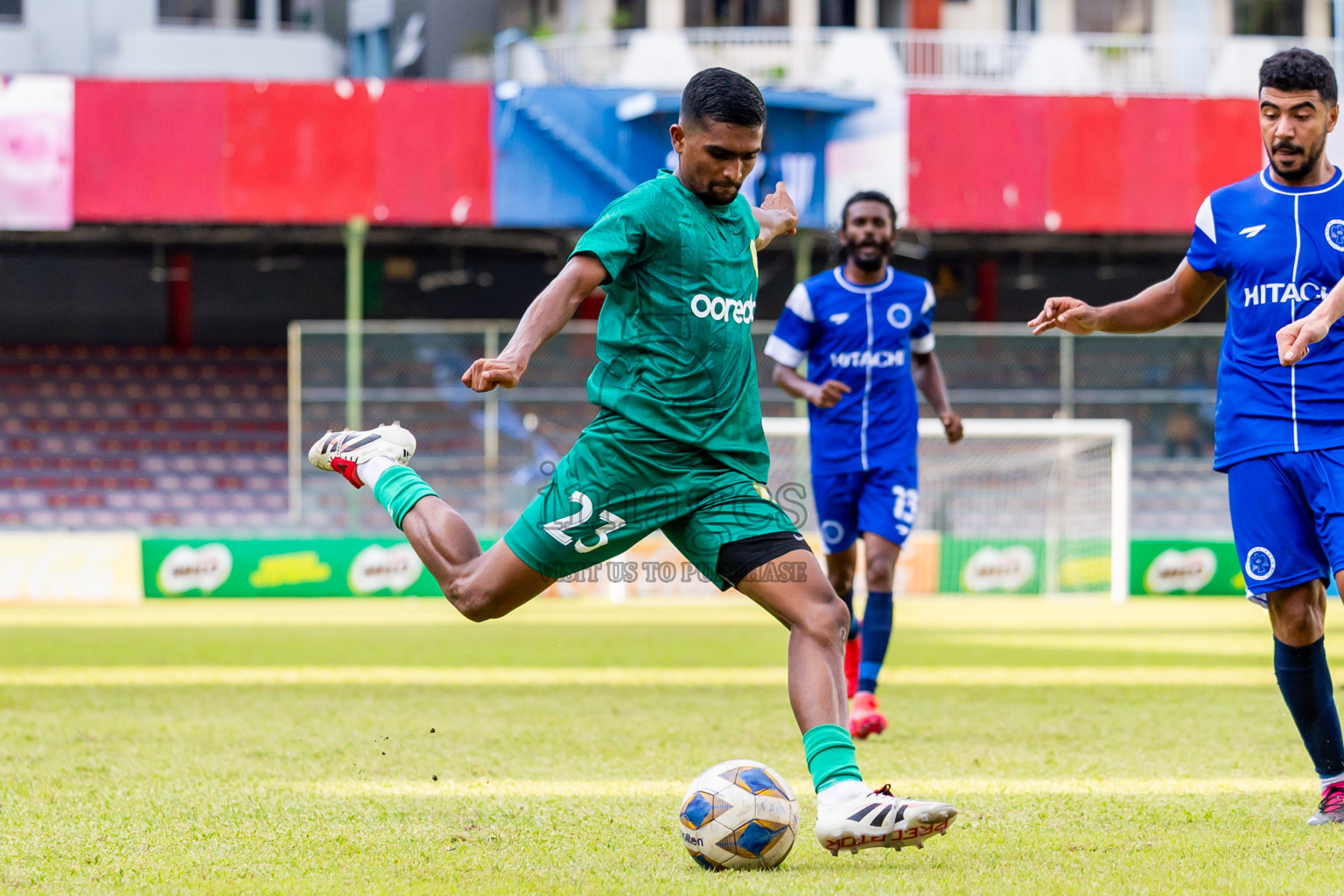 Maziya SRC vs Newradiant Sports Club in the FAM League Cup 2025 held at National Football Stadium, Male', Maldives on Monday, 5th May 2025. Photos By: Nausham Waheed / images.mv