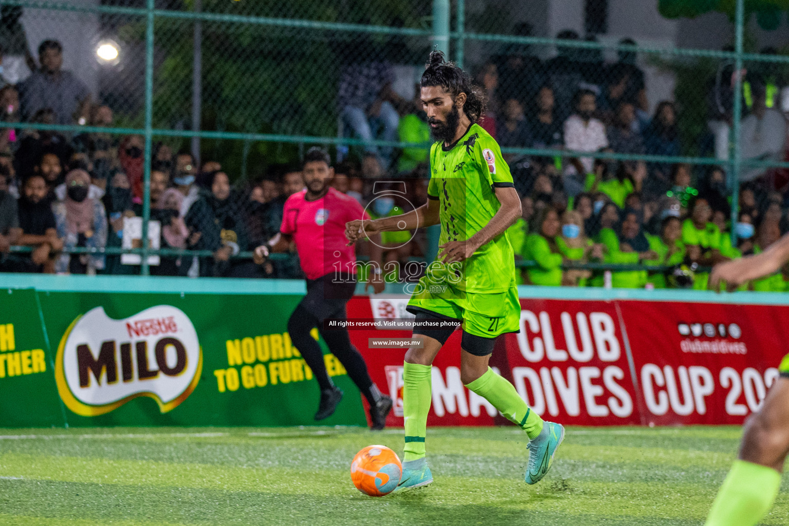 Team FSM Vs Prisons Club in the Semi Finals of Club Maldives 2021 held in Hulhumale, Maldives on 15 December 2021. Photos: Ismail Thoriq / images.mv