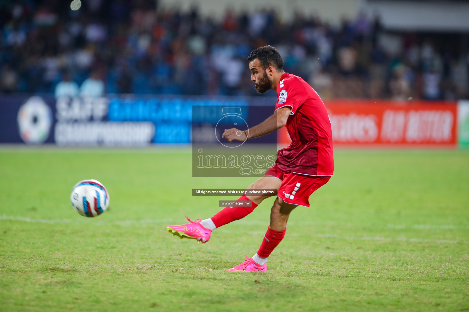 Lebanon vs India in the Semi-final of SAFF Championship 2023 held in Sree Kanteerava Stadium, Bengaluru, India, on Saturday, 1st July 2023. Photos: Nausham Waheed, Hassan Simah / images.mv