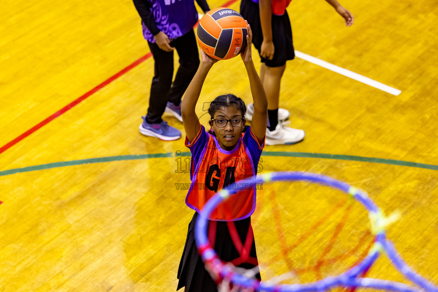 Day 13 of 25th Inter-School Netball Tournament was held in Social Center at Male', Maldives on Saturday, 24th August 2024. Photos: Nausham Waheed / images.mv