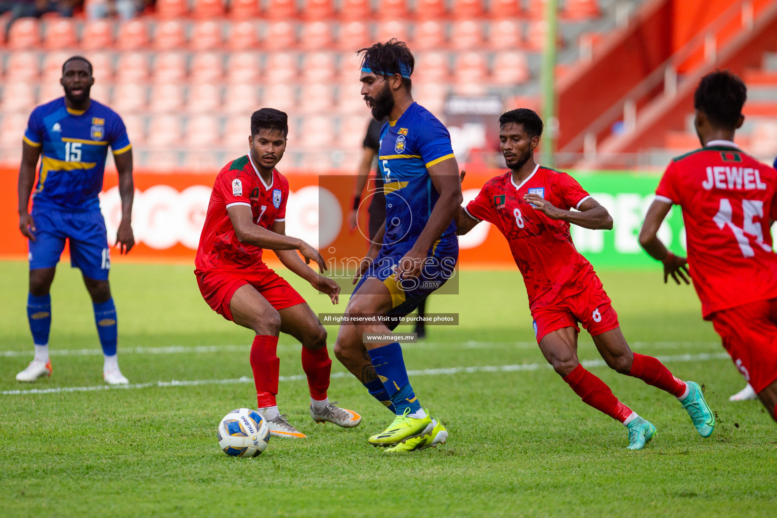 Bangladesh vs Sri Lanka in SAFF Championship 2021 held on 1st October 2021 in Galolhu National Stadium, Male', Maldives