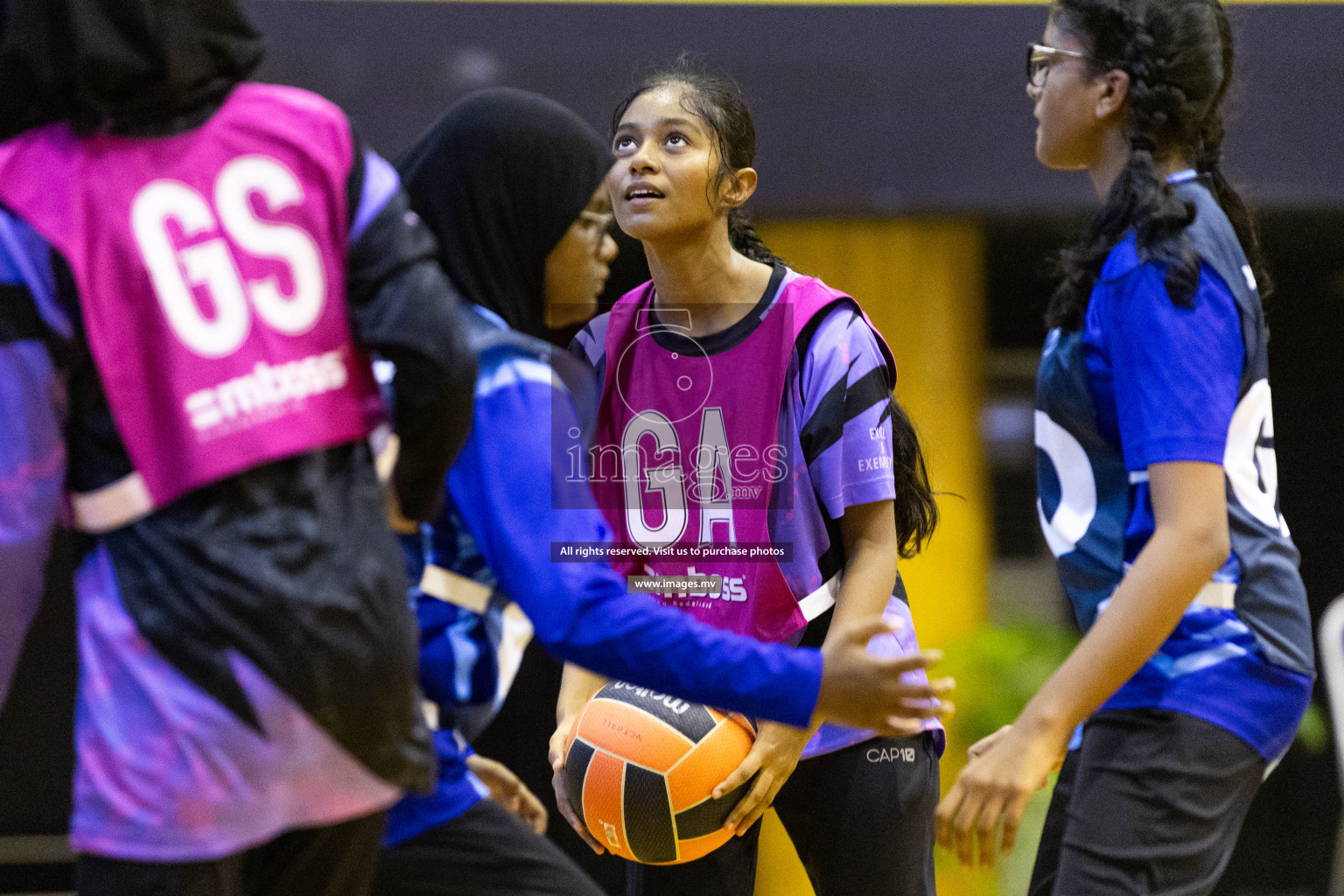 Day 10 of 24th Interschool Netball Tournament 2023 was held in Social Center, Male', Maldives on 5th November 2023. Photos: Nausham Waheed / images.mv