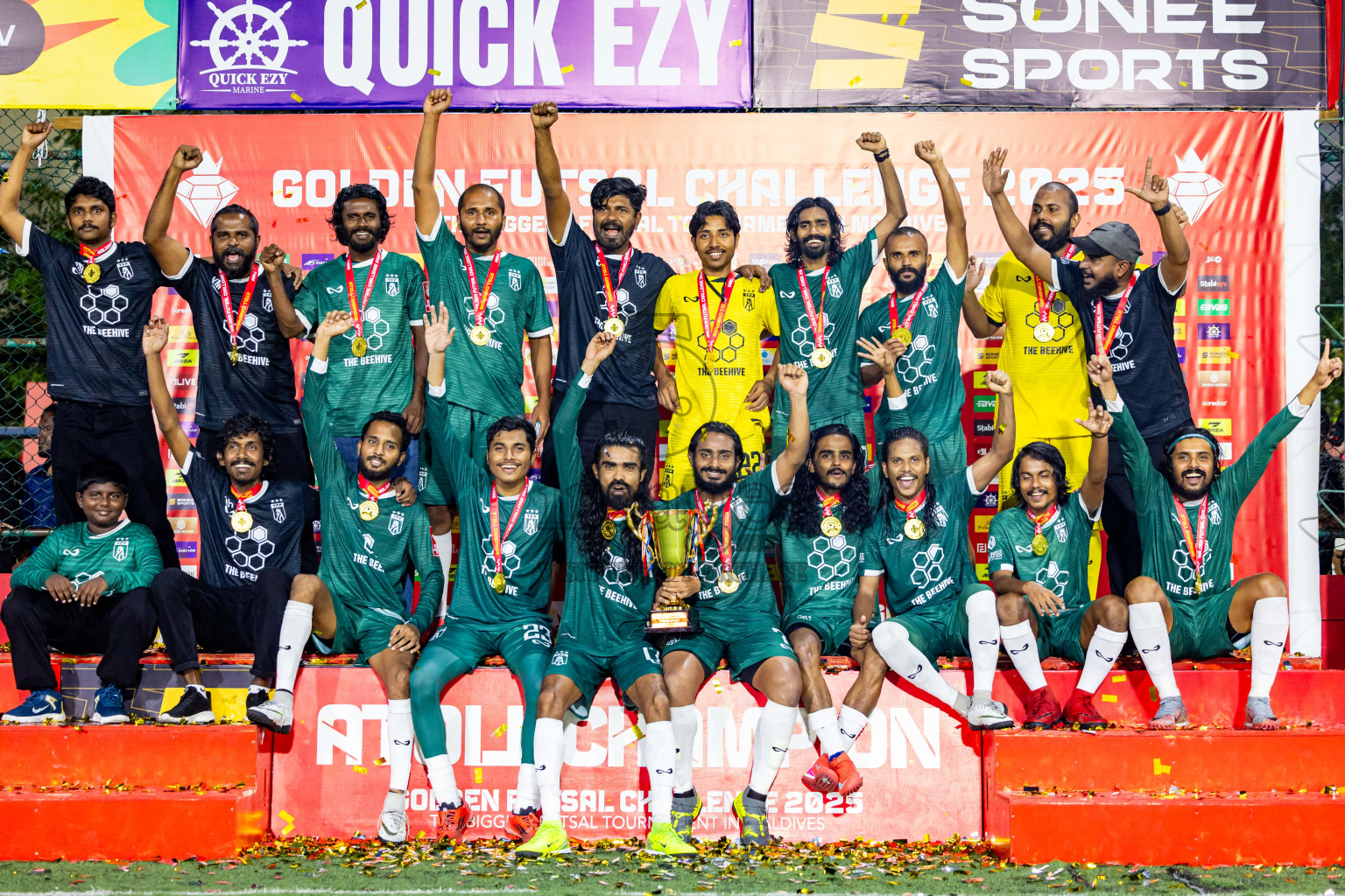 Th Thimarafushi vs Th Hirilandhoo in Thaa Atoll Finals Day 26 of Golden Futsal Challenge 2025 was held on Thursday , 30th January 2025, in Hulhumale', Maldives. Photos: Nausham Waheed / images.mv
