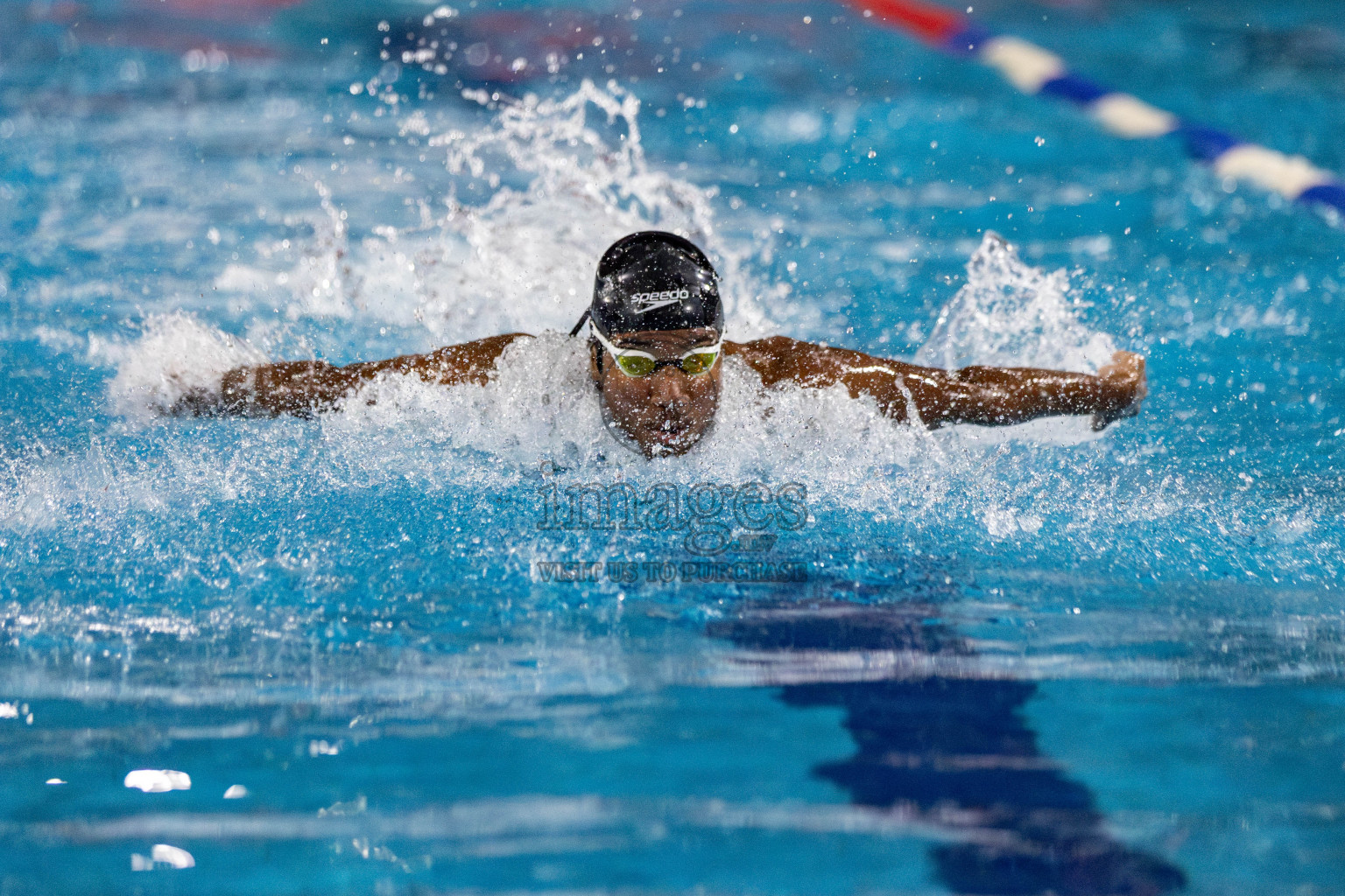 Day 2 of National Swimming Competition 2024 held in Hulhumale', Maldives on Saturday, 14th December 2024. Photos: Hassan Simah / images.mv