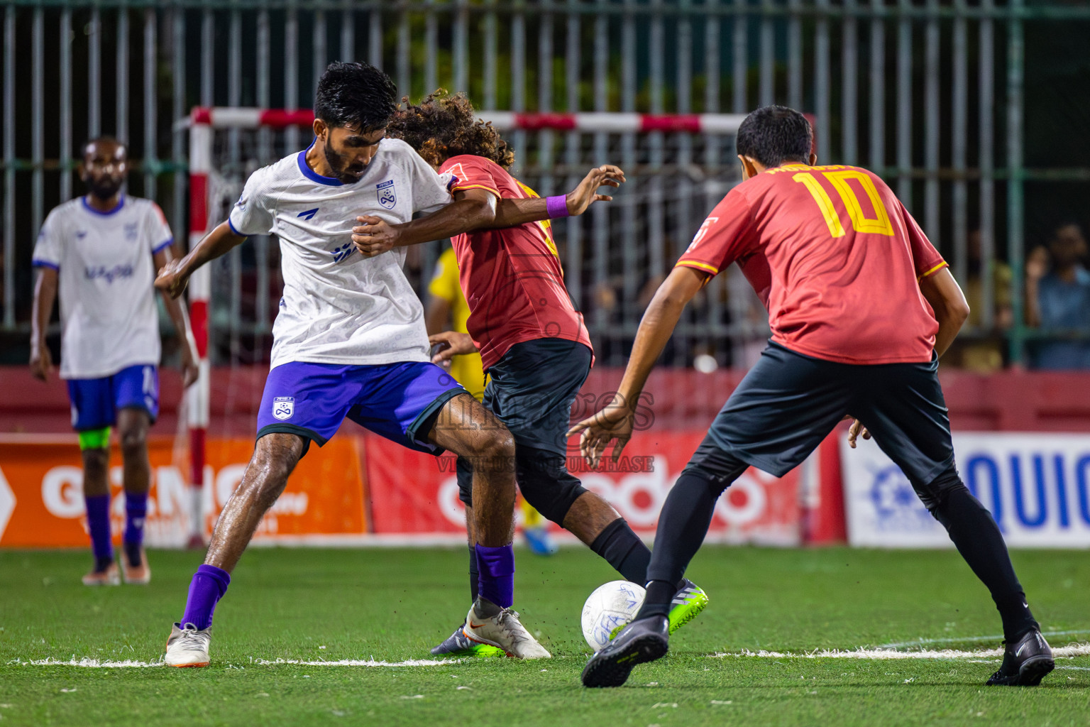 Dh Kudahuvadhoo  vs F Bilehdhoo on Day 34 of Golden Futsal Challenge 2024 was held on Monday, 19th February 2024, in Hulhumale', Maldives
Photos: Mohamed Mahfooz Moosa / images.mv