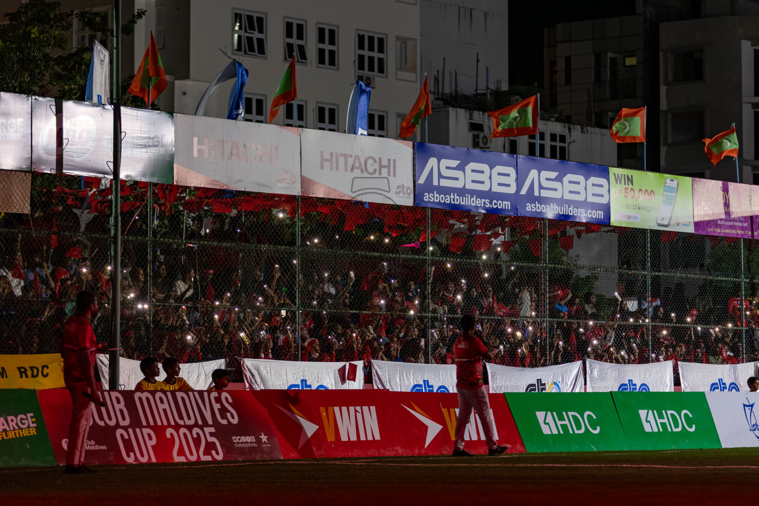 RRC vs STO RC in the Finals of Club Maldives Cup 2025 was held in Rehendhi Futsal Ground, Hulhumale', Maldives on Saturday, 25th October 2025. 
Photos: Hassan Simah / images.mv