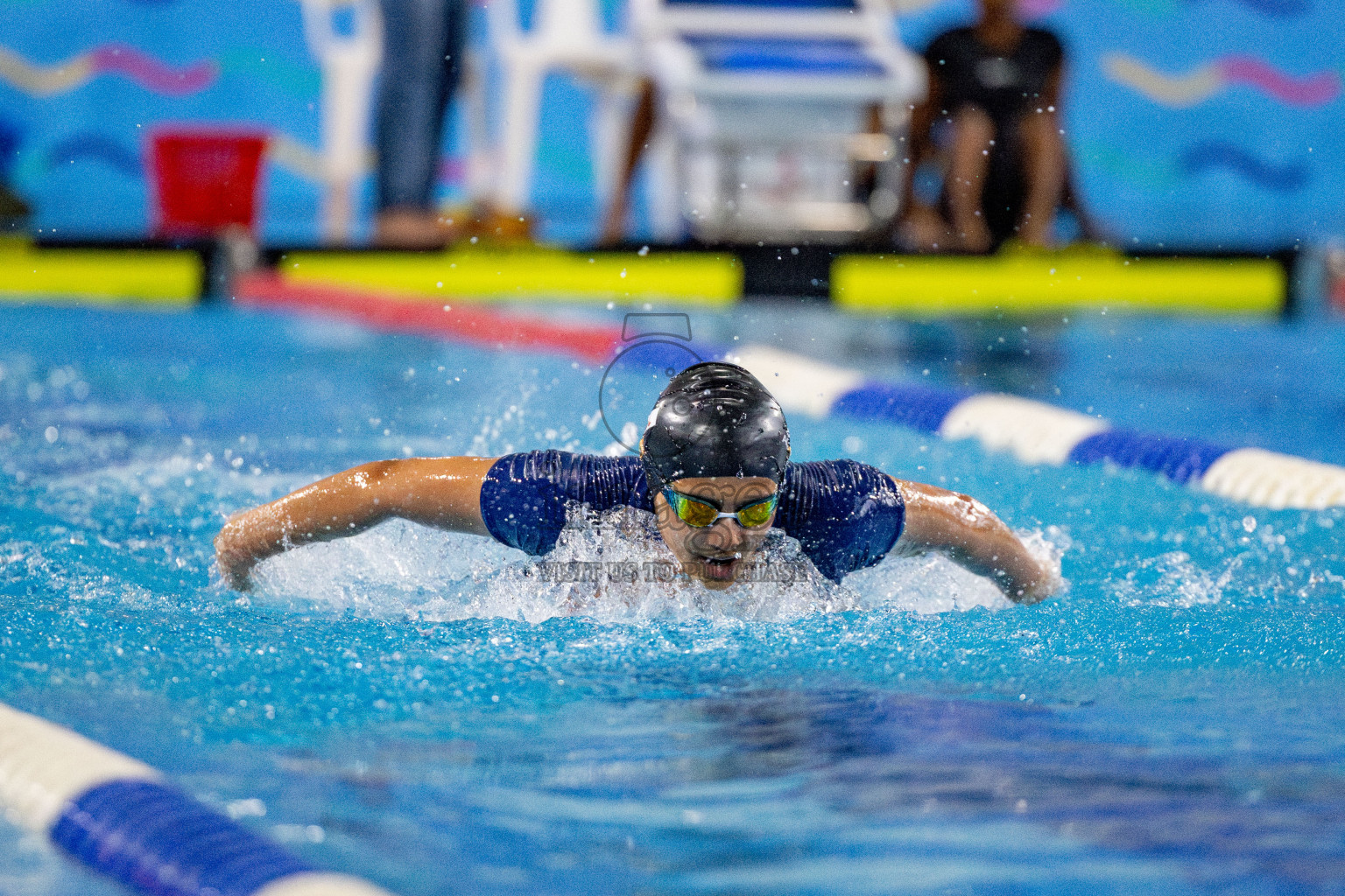 Day 4 of National Swimming Competition 2024 held in Hulhumale', Maldives on Monday, 16th December 2024. 
Photos: Hassan Simah / images.mv